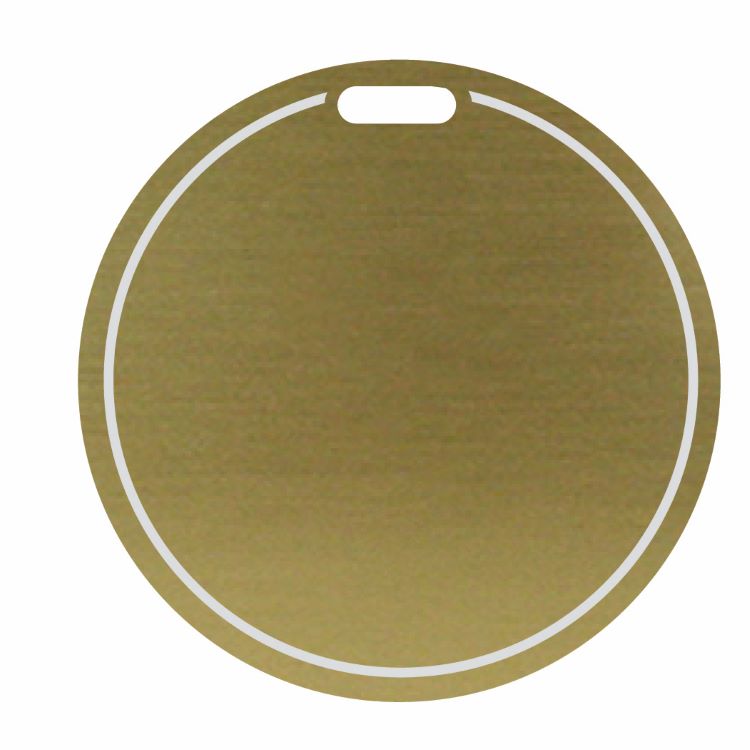 Laser engraved Round Bag Tags