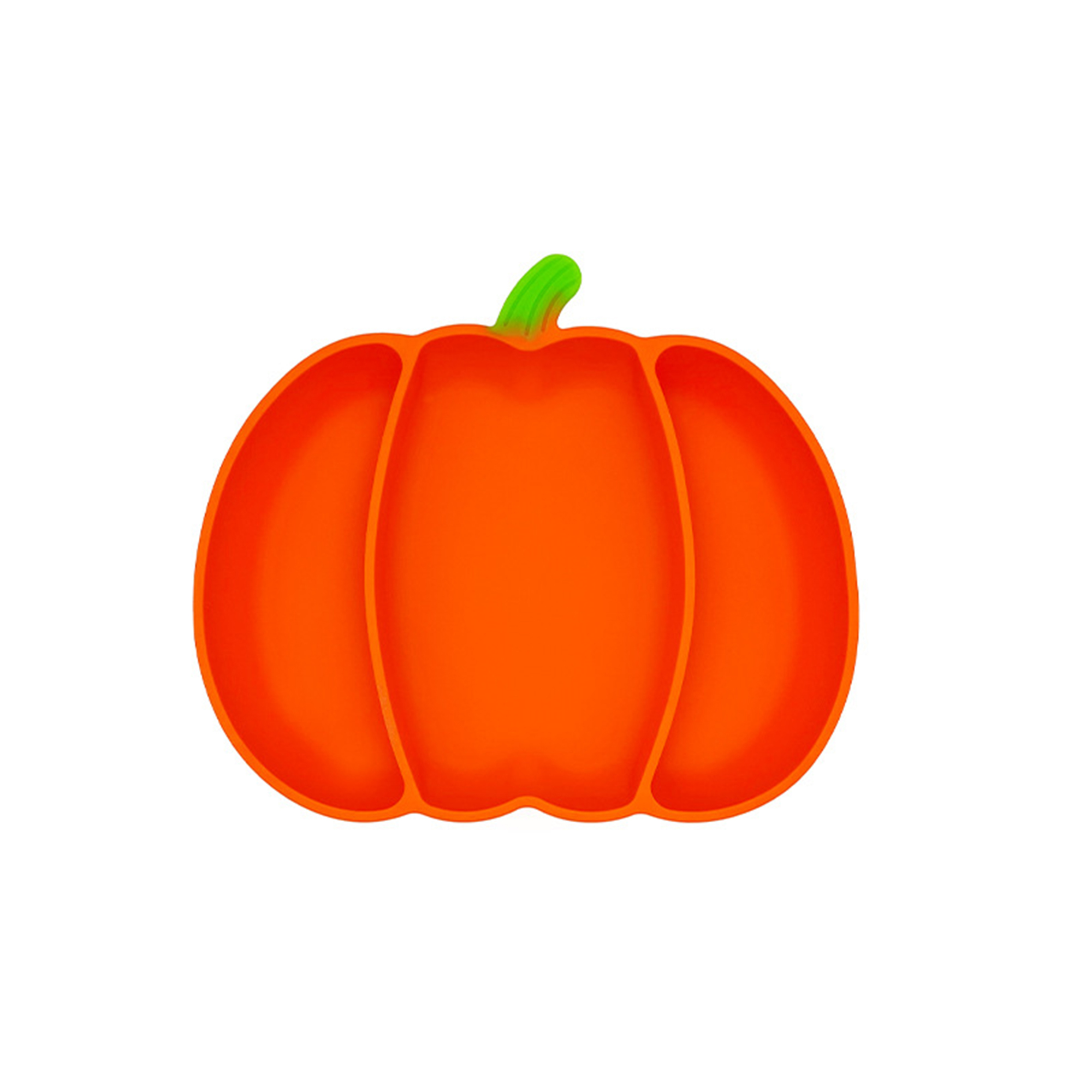 Food Grade Silicone Pumpkin Baby Bowl 8.3 x 7.2" 4