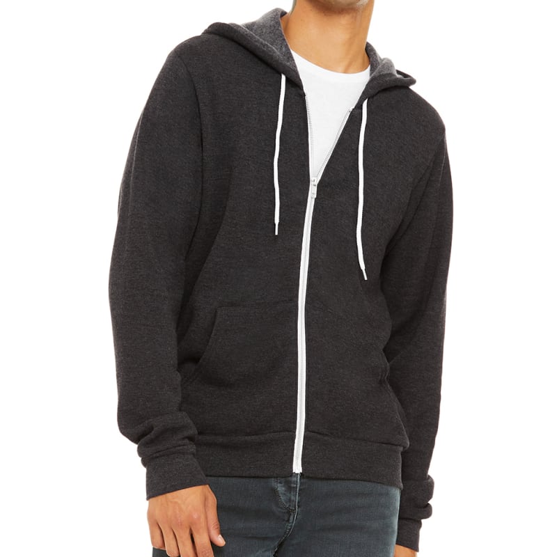 Bella Unisex Poly-Cotton Fleece Full-Zip Hoodie 6