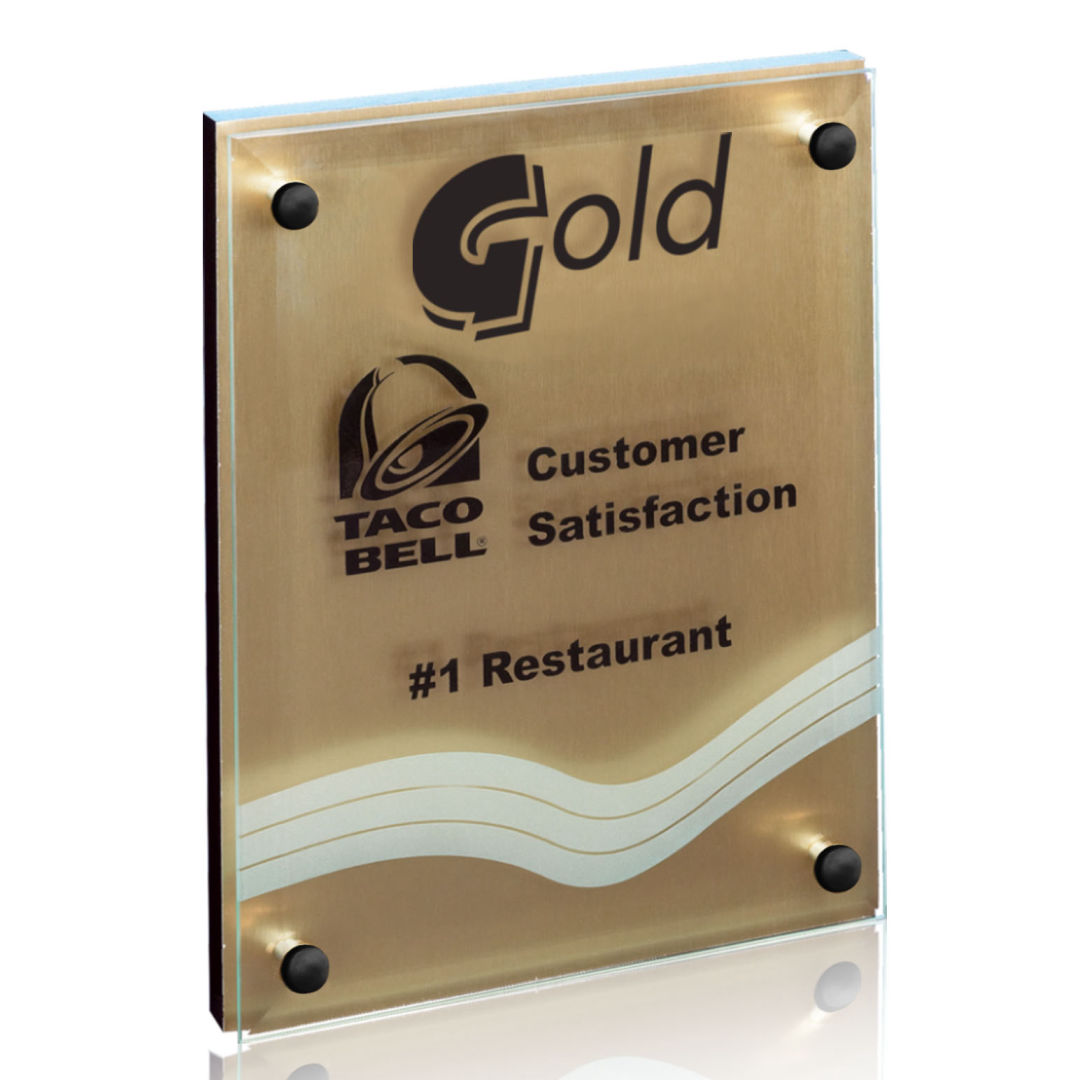 Kingston Plaque - Metallic Gold 7