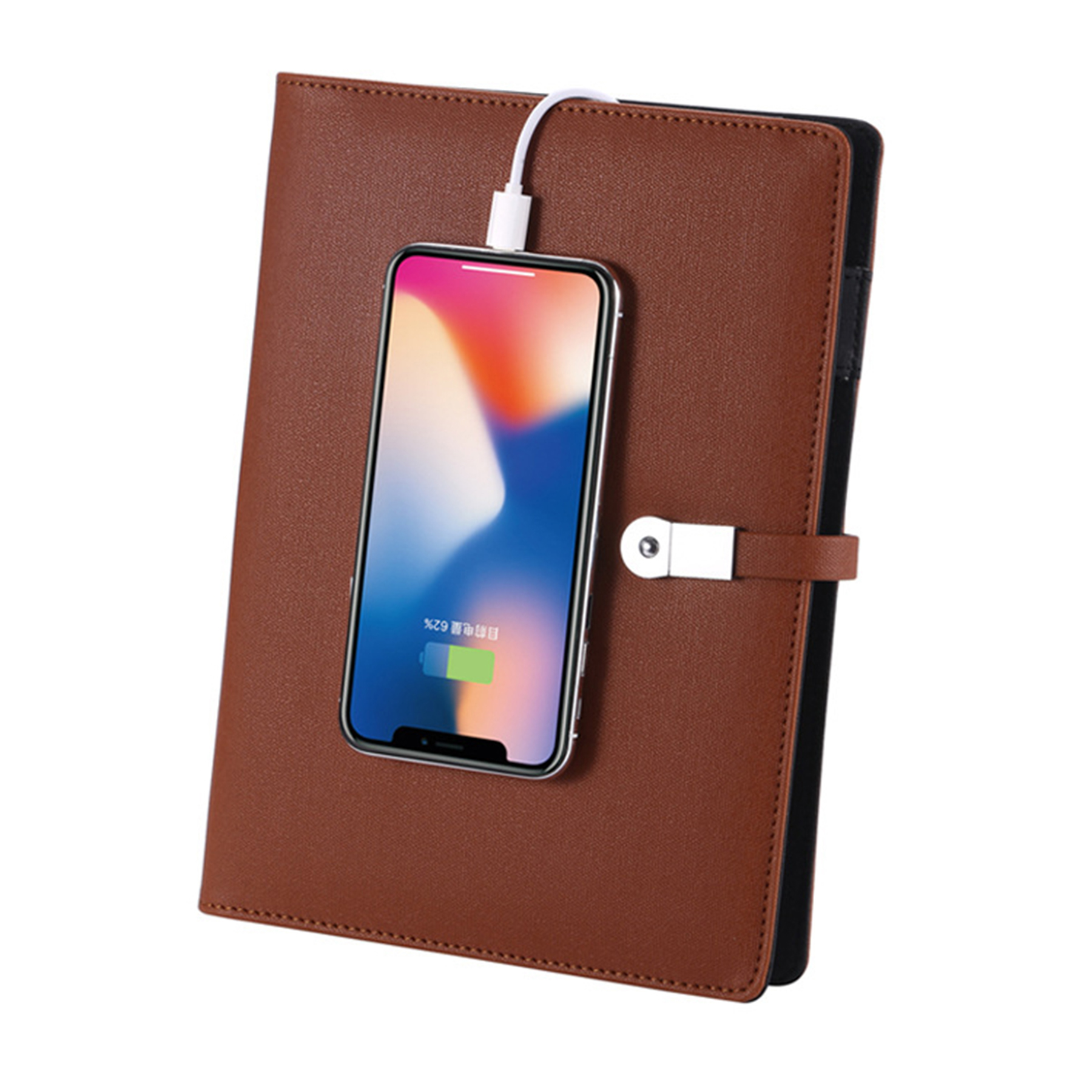 Custom Wireless Charging Notebook With Power Bank 2