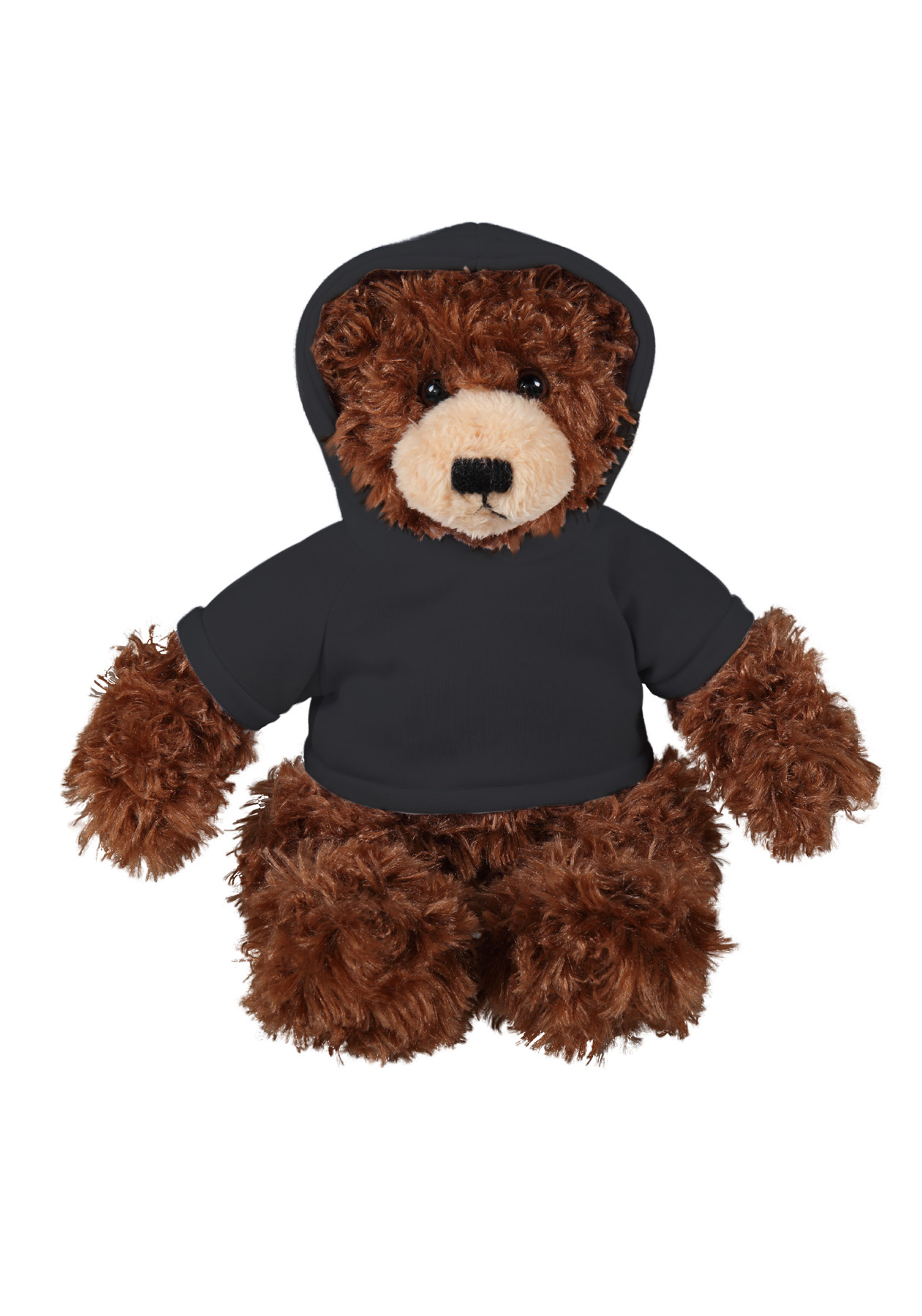 soft plush  Chocolate Brandon Bear with hoodie 15