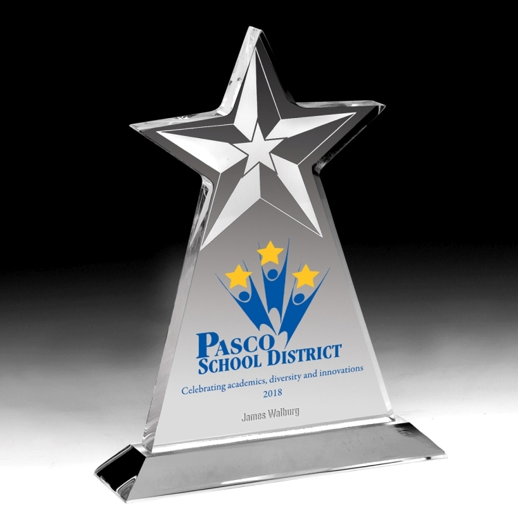 Vertical Star Award - Screen Printed 2
