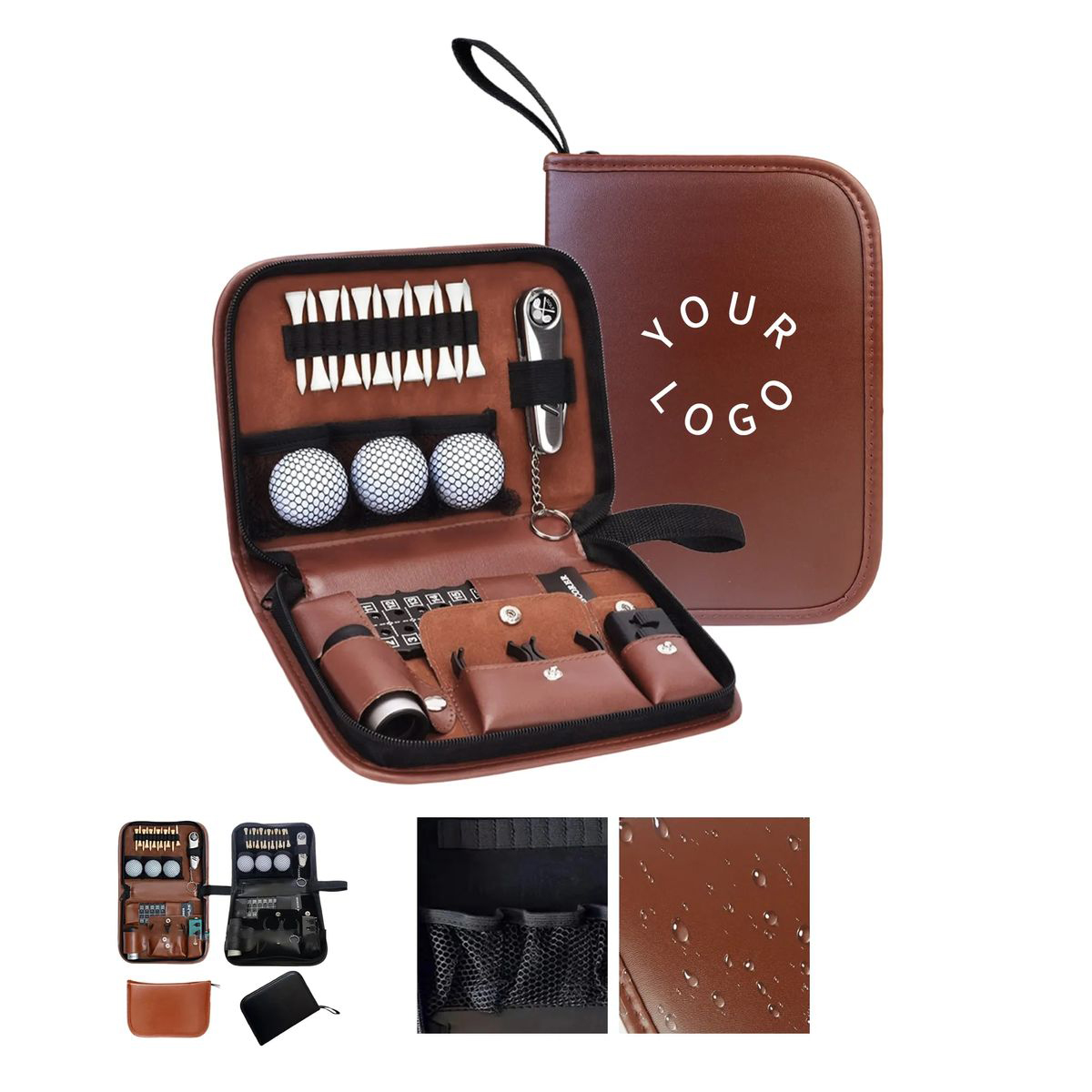 Portable Golf Bag for Balls Tees and Rangefinders 2