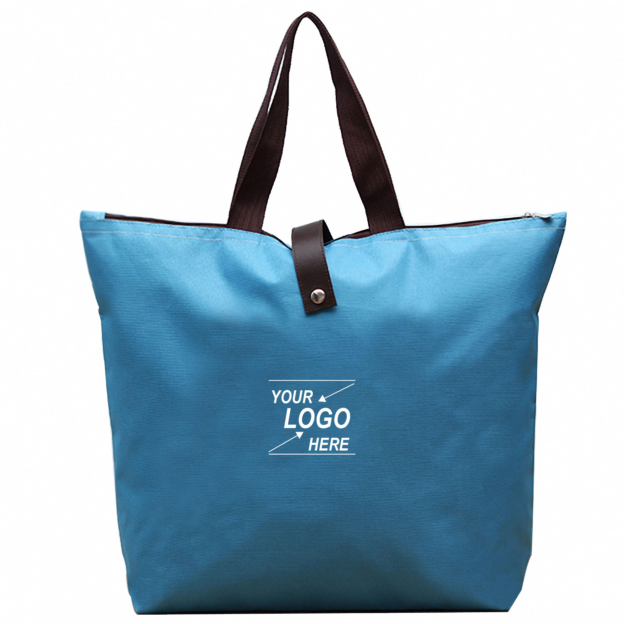 Zippered Oxford Cloth Tote Bag with Buckle 3