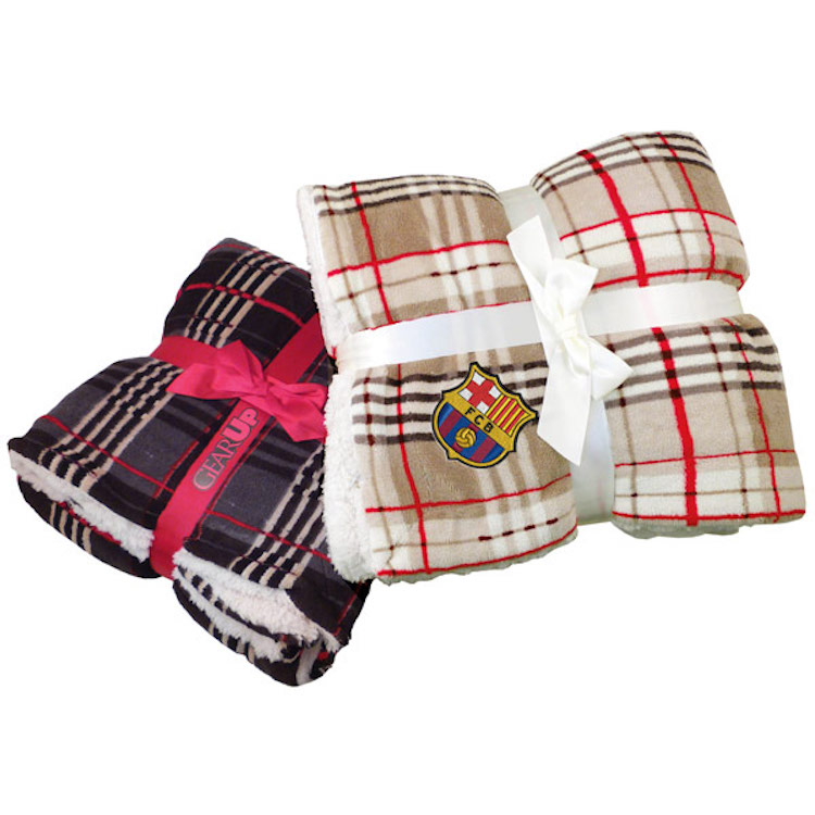 Lambswool Microsherpa Plaid Throw 3