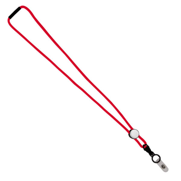 3/16" Nylon Cord Lanyard with Snap-Buckle Release, Standard O-Ring & Slider 80