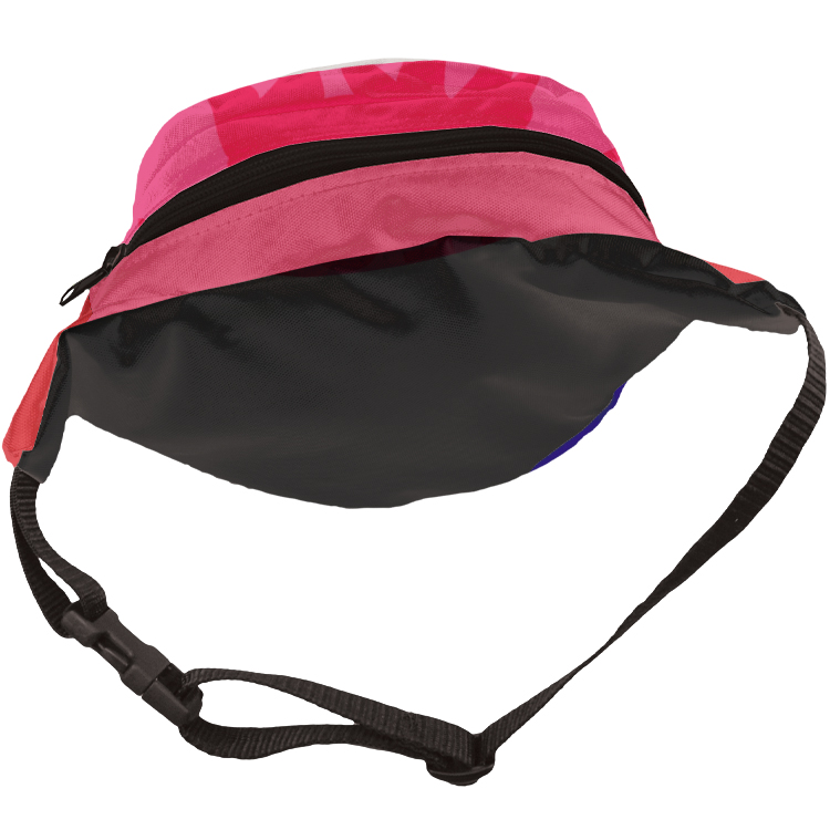 Fashion Full Color Black Panel Fanny Pack 18