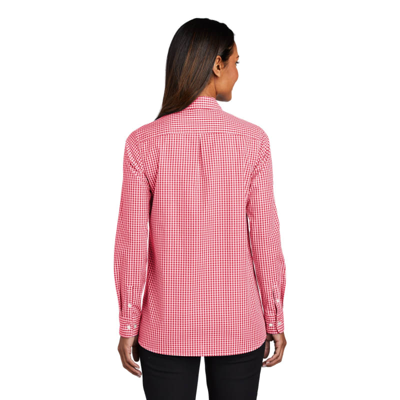 Port Authority Ladies Broadcloth Gingham Easy Care Shirt 3