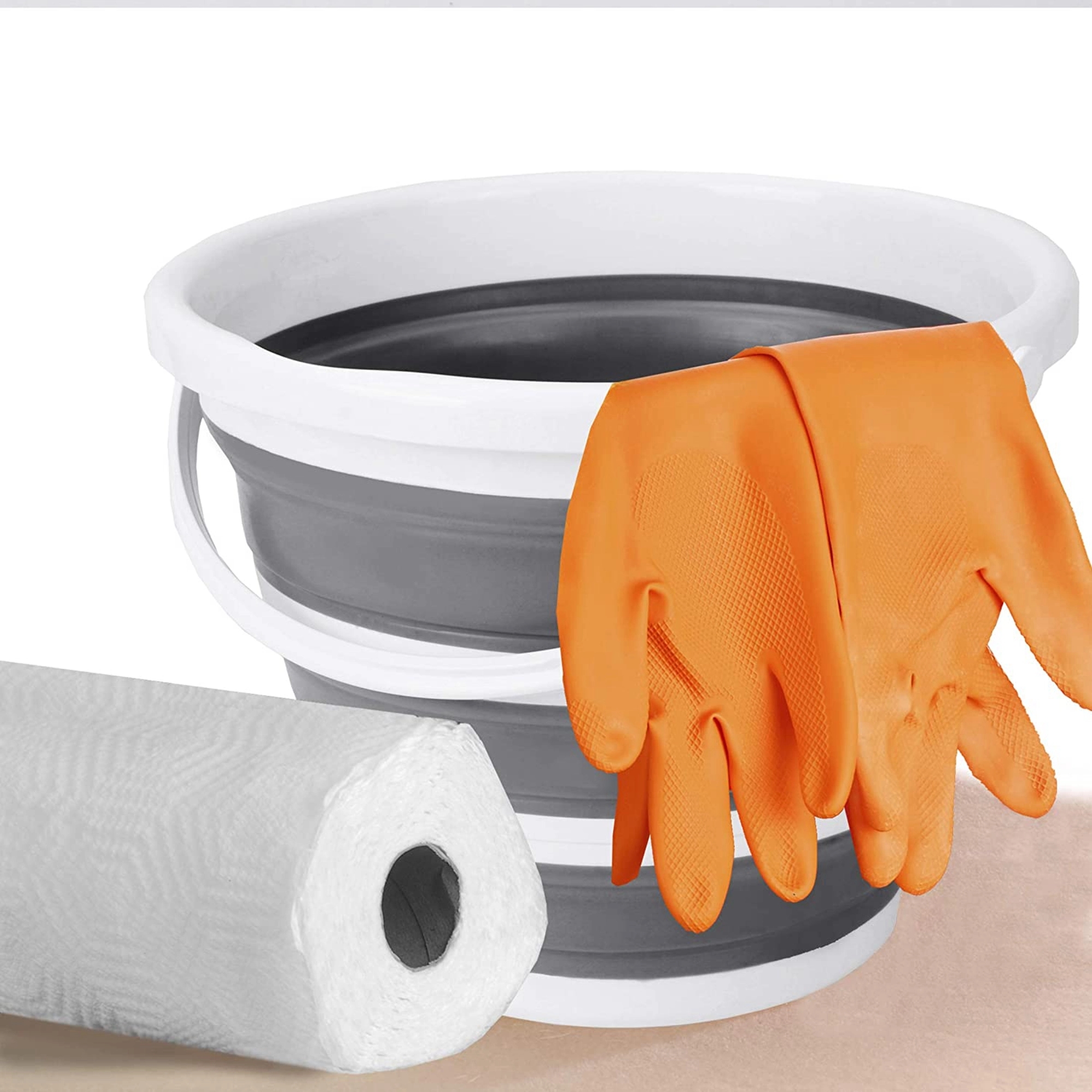 Collapsible Bucket 10L 2.6 Gallon Cleaning 4