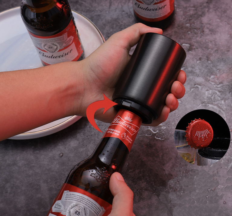 Magnetic Beer Bottle Opener with Automatic Cap Catcher 10