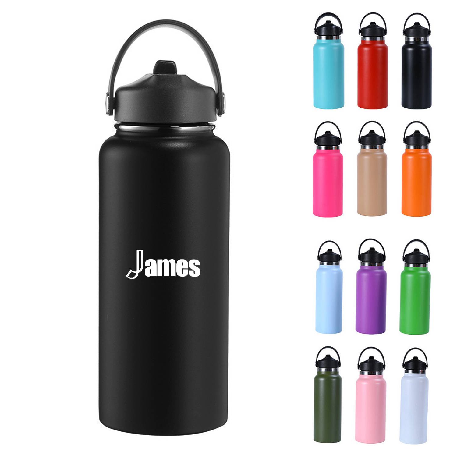 32oz Stainless steel water bottle, custom water bottle with logo imprint 1