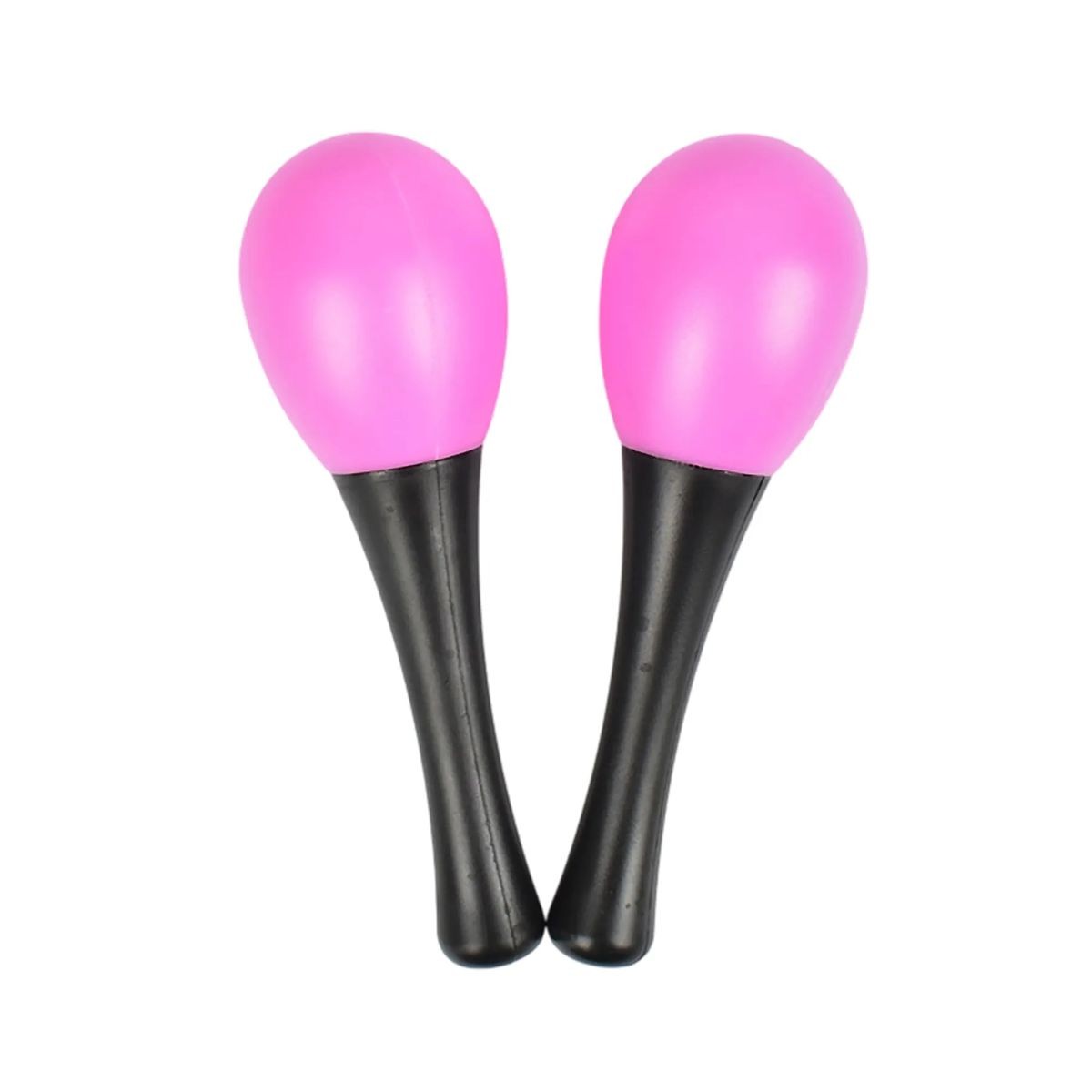 1.5" x 4.93" Plastic Maraca with Black Handle, Customizable for Branding 4
