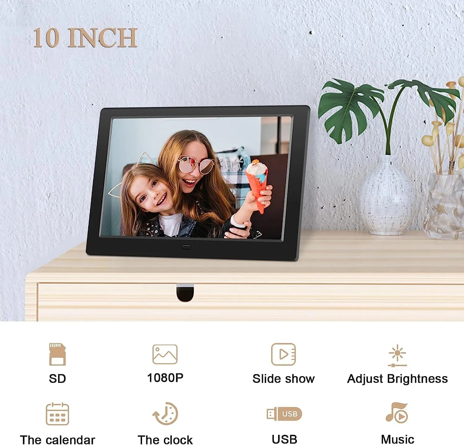 10.1 Inch USB Digital Picture Frame with Remote 5