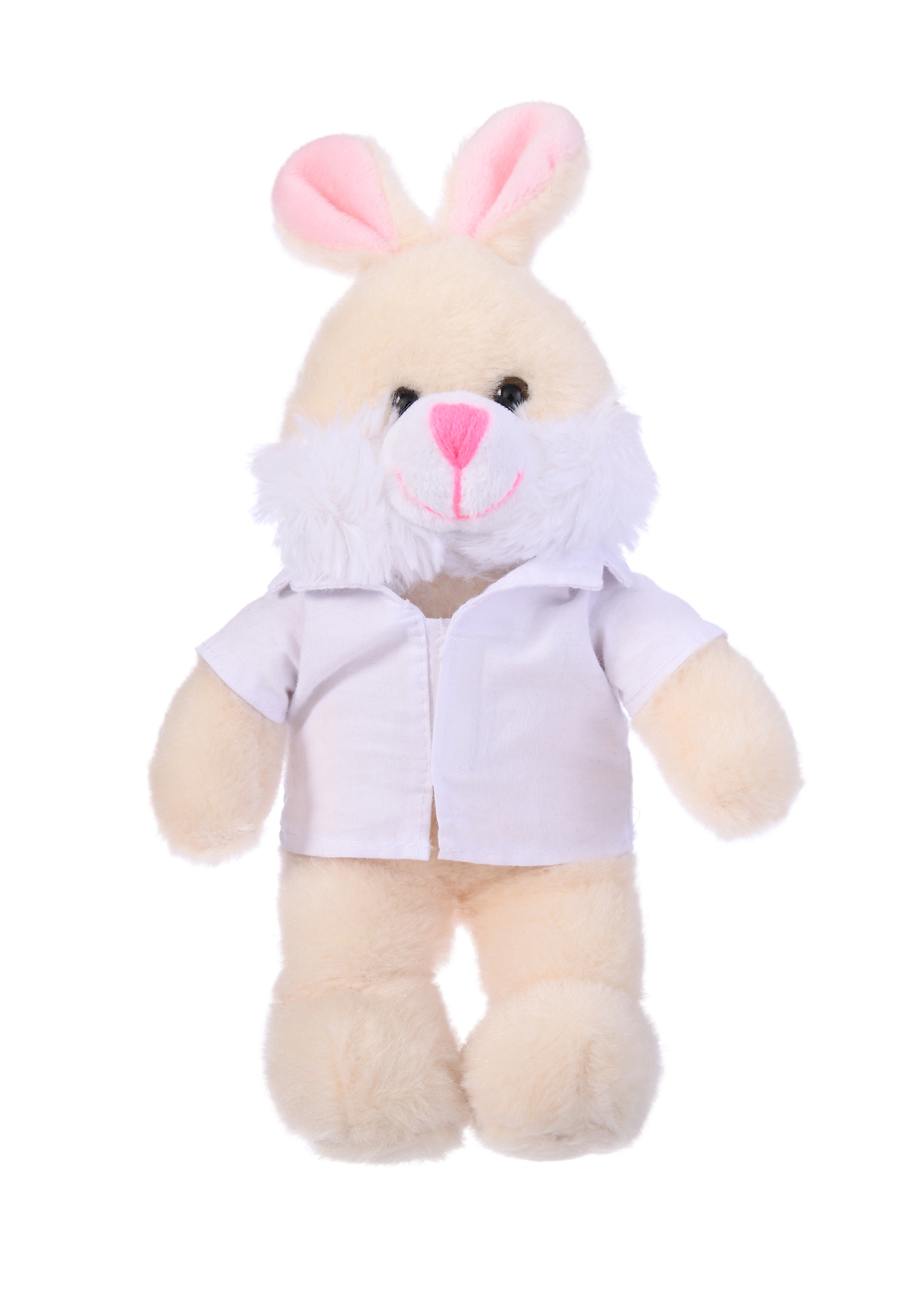 Soft Plush Bunny in Doctor Jacket
