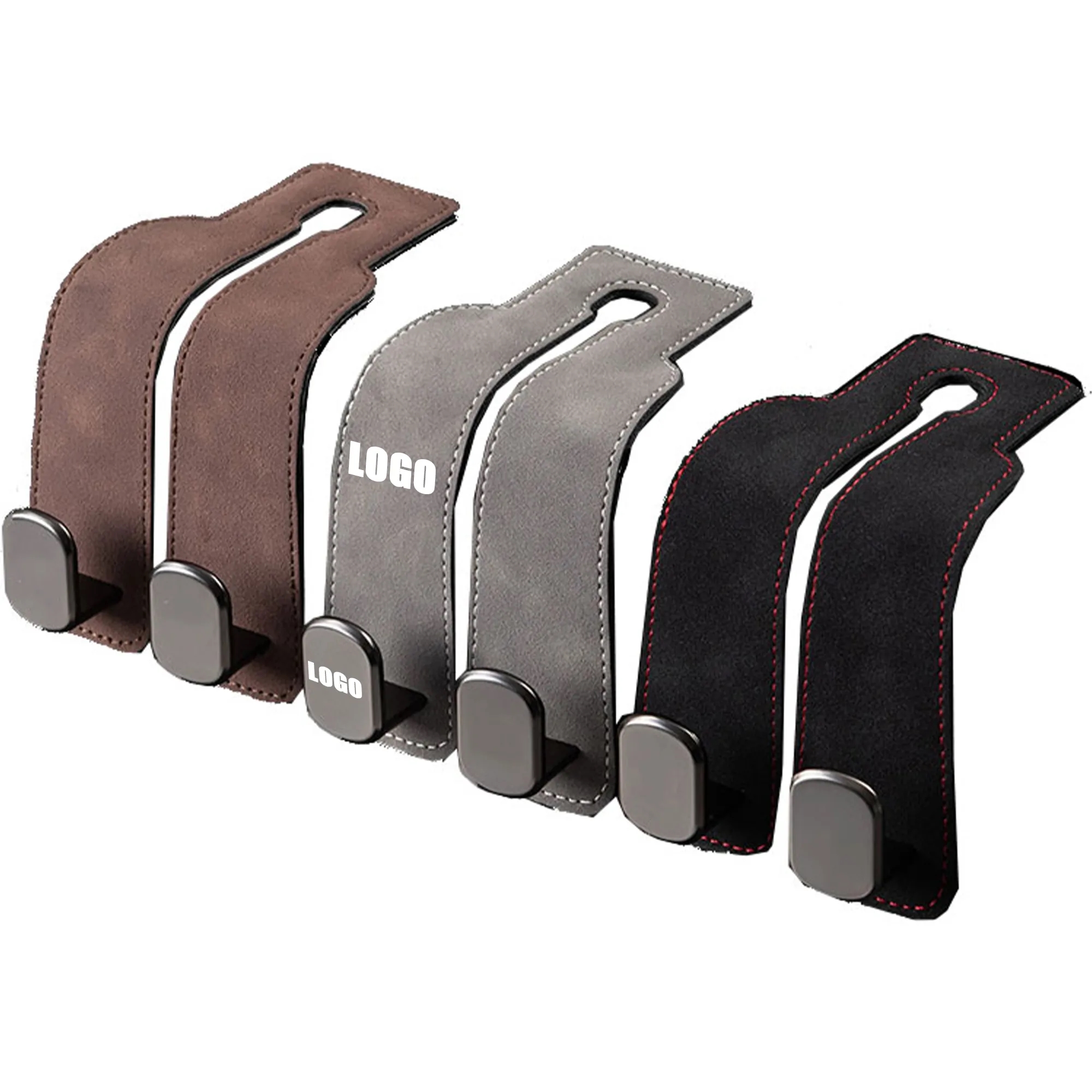 Metal Leather Car Seat Back Hook 7