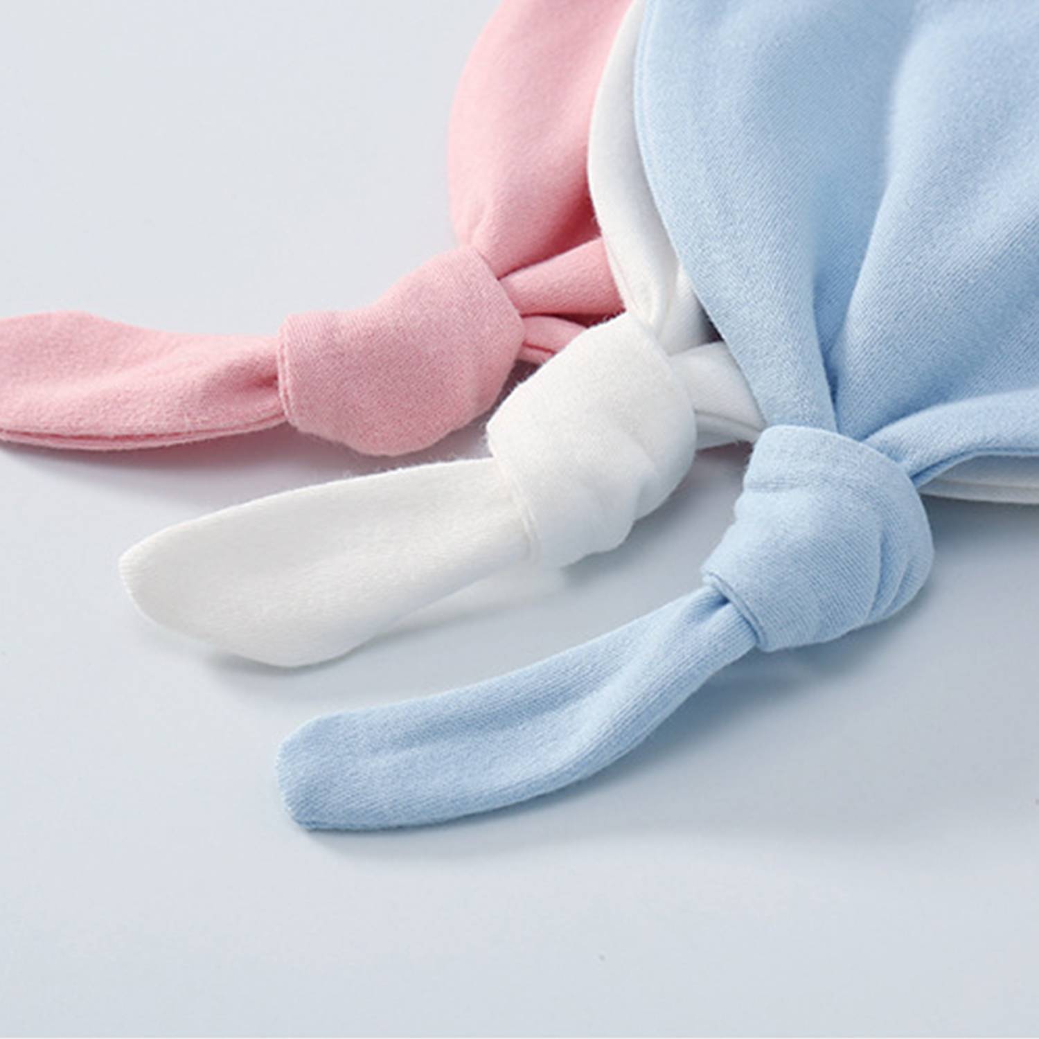 Pure cotton 0-3 months old infants baby hat 5