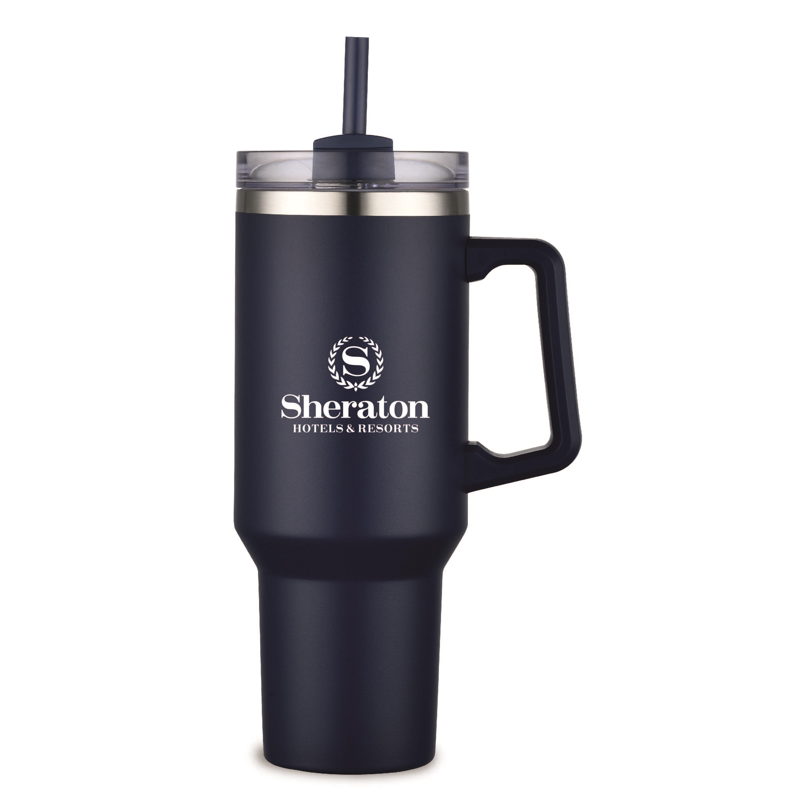THE HIDRATOR - 40 oz. S/S TRAVEL MUG WITH HANDLE AND STRAW 11