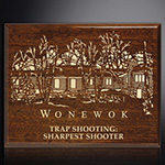 Aberdeen Walnut Laser Plaque 4