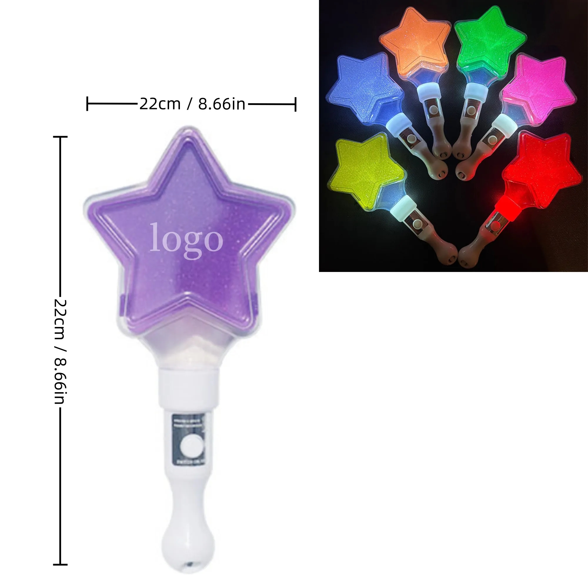 Five-Pointed Star Glow Stick - Party Event Promo Essential 4
