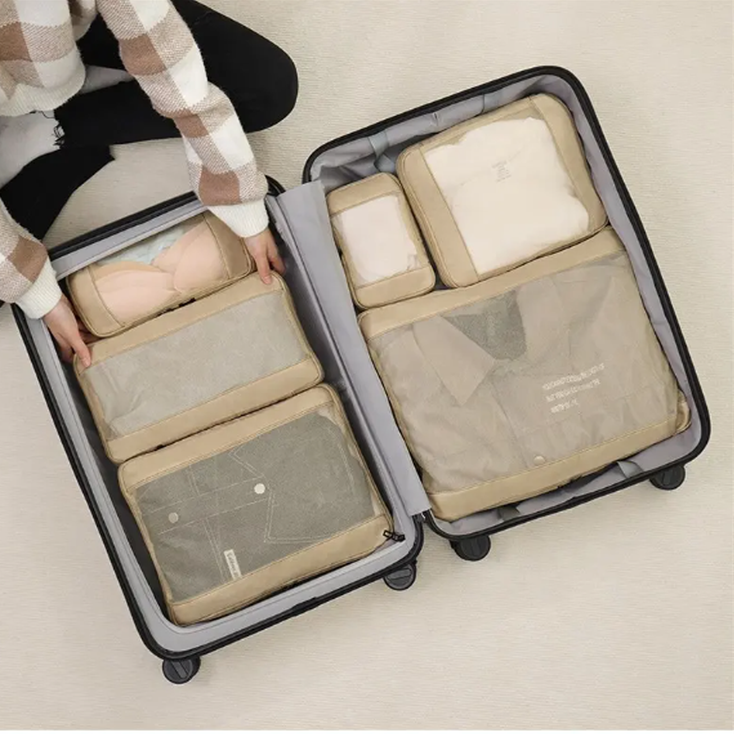 6 PCS Expandable Travel Mesh Bag 8