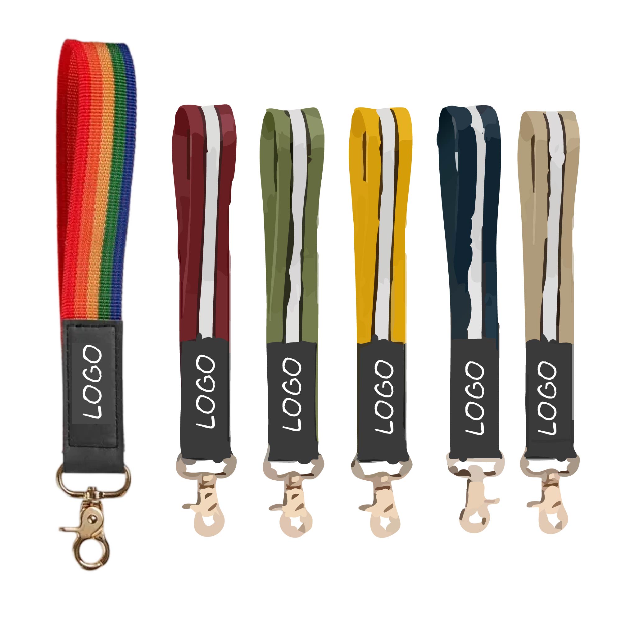 Polyester Wrist Strap Keychain 3