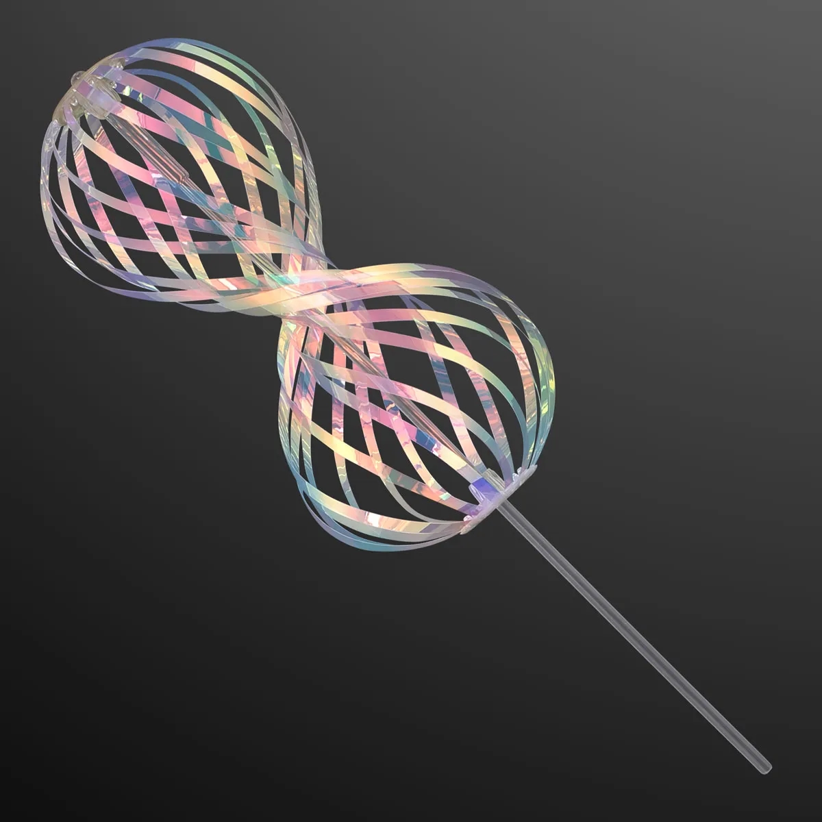 Iridescent Ribbons Swirling Spin Toy, NON-Light Up 2