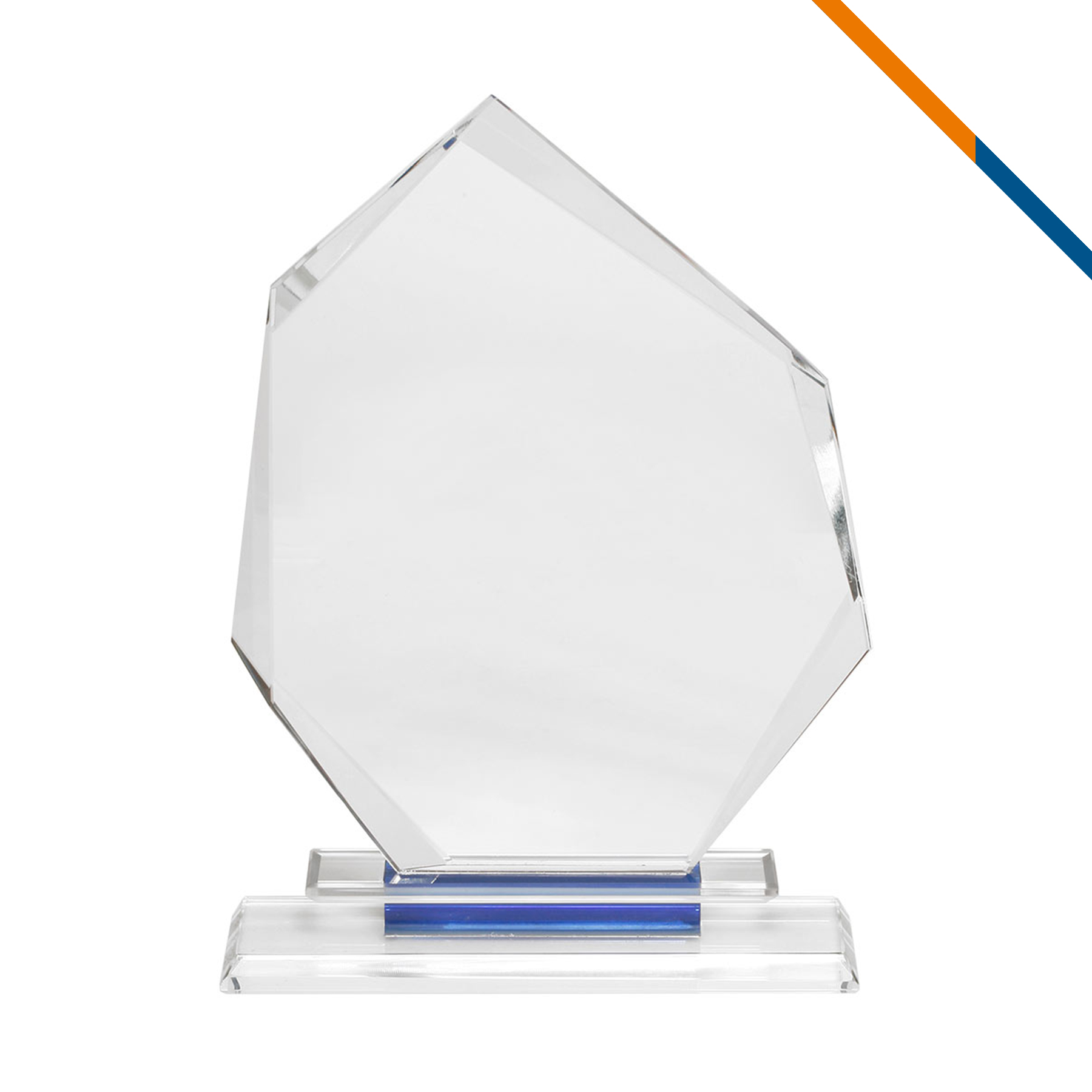 Rach Slanted Heptagon Glass Trophies 4