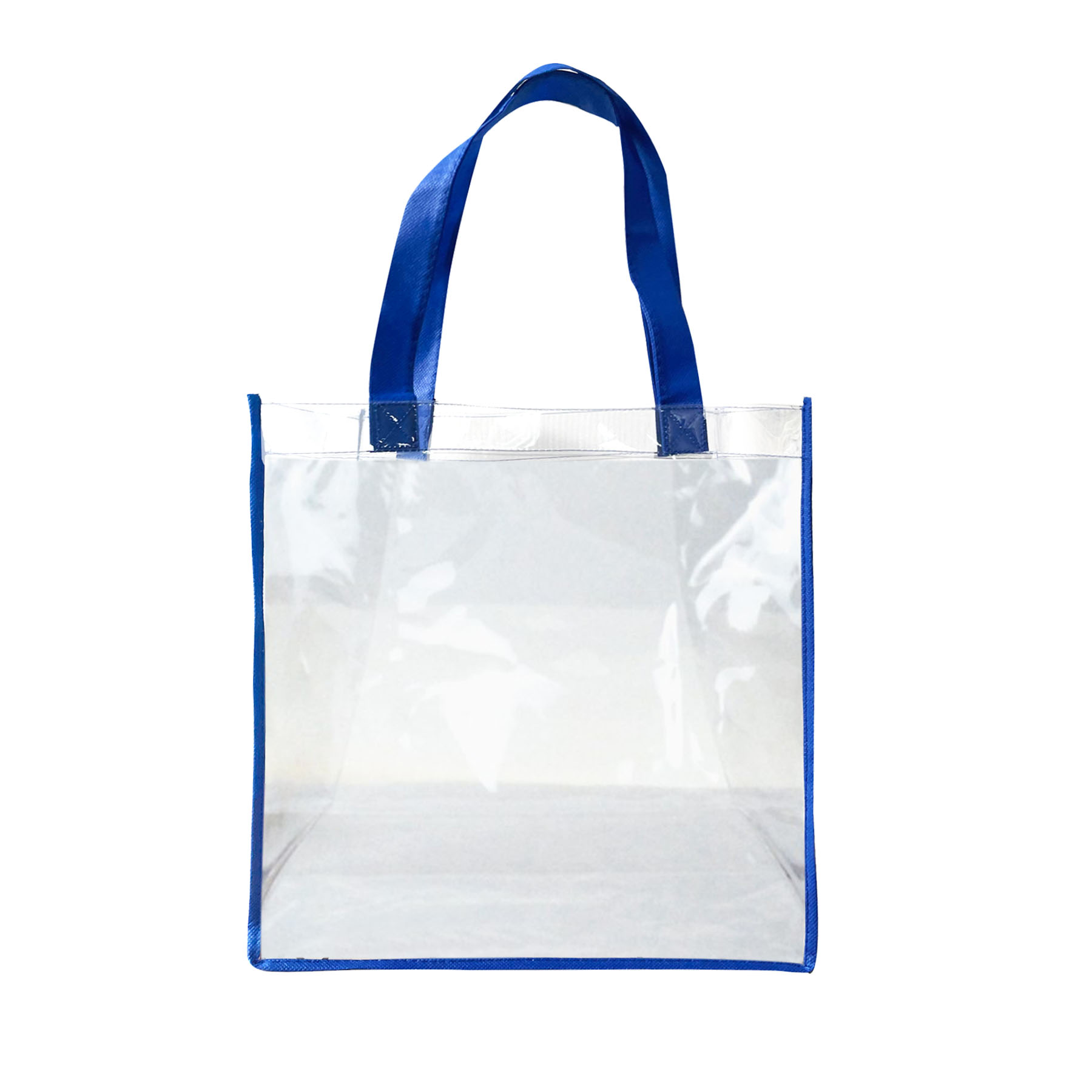 Free Shipping 25C Clear Vinyl Tote Bag with 20" Webbing Handles-with Full Color Printing 1