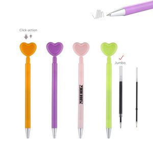 Heart Shaped Pen With Jumbo Refill 1