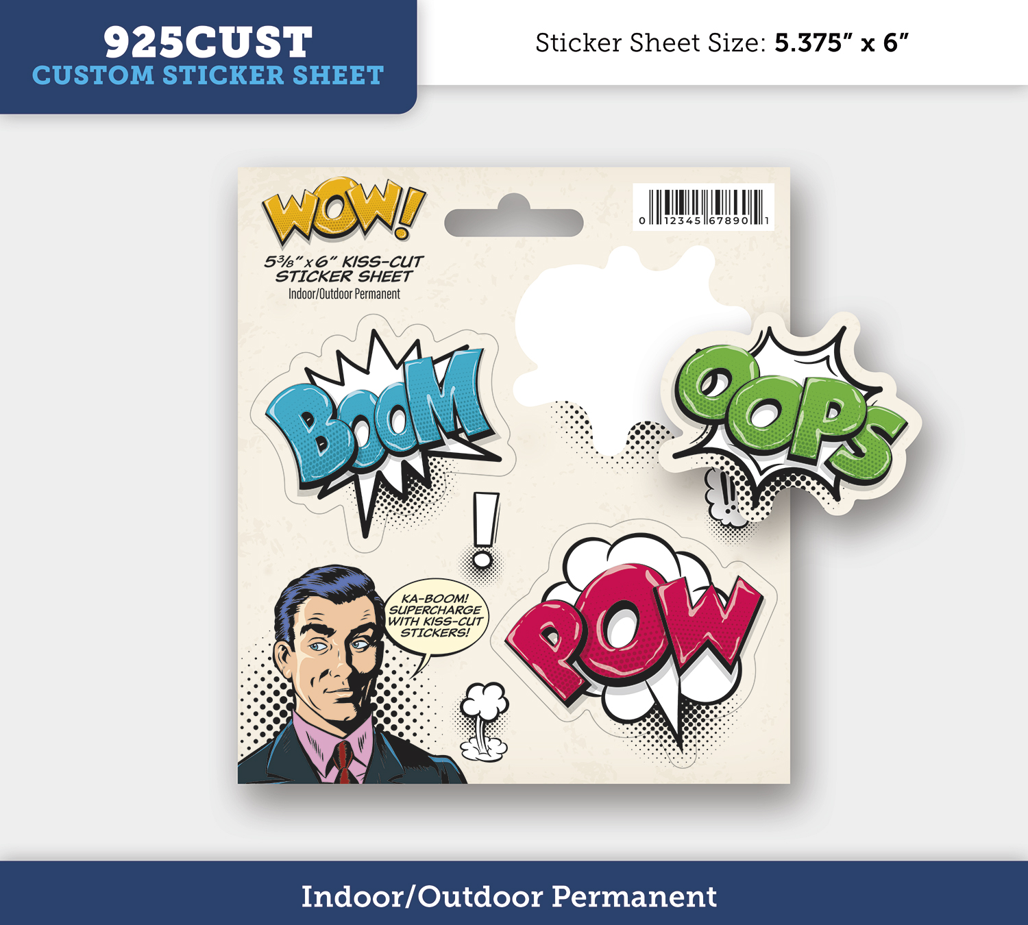 Permanent Writeable Matte Sticker - 25 to 34 Square Inches 3