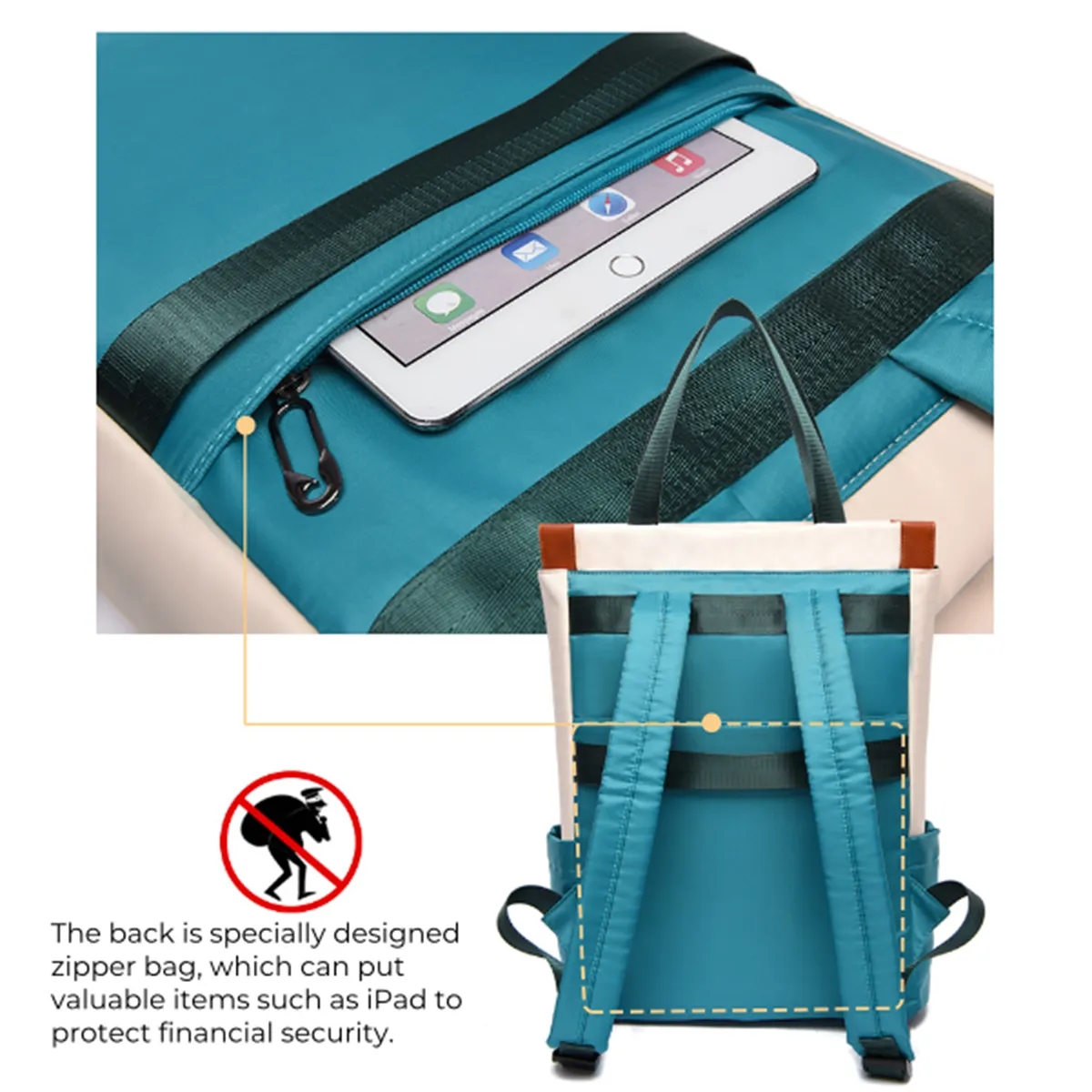 Women's Convertible Daypack Laptop Backpack 2