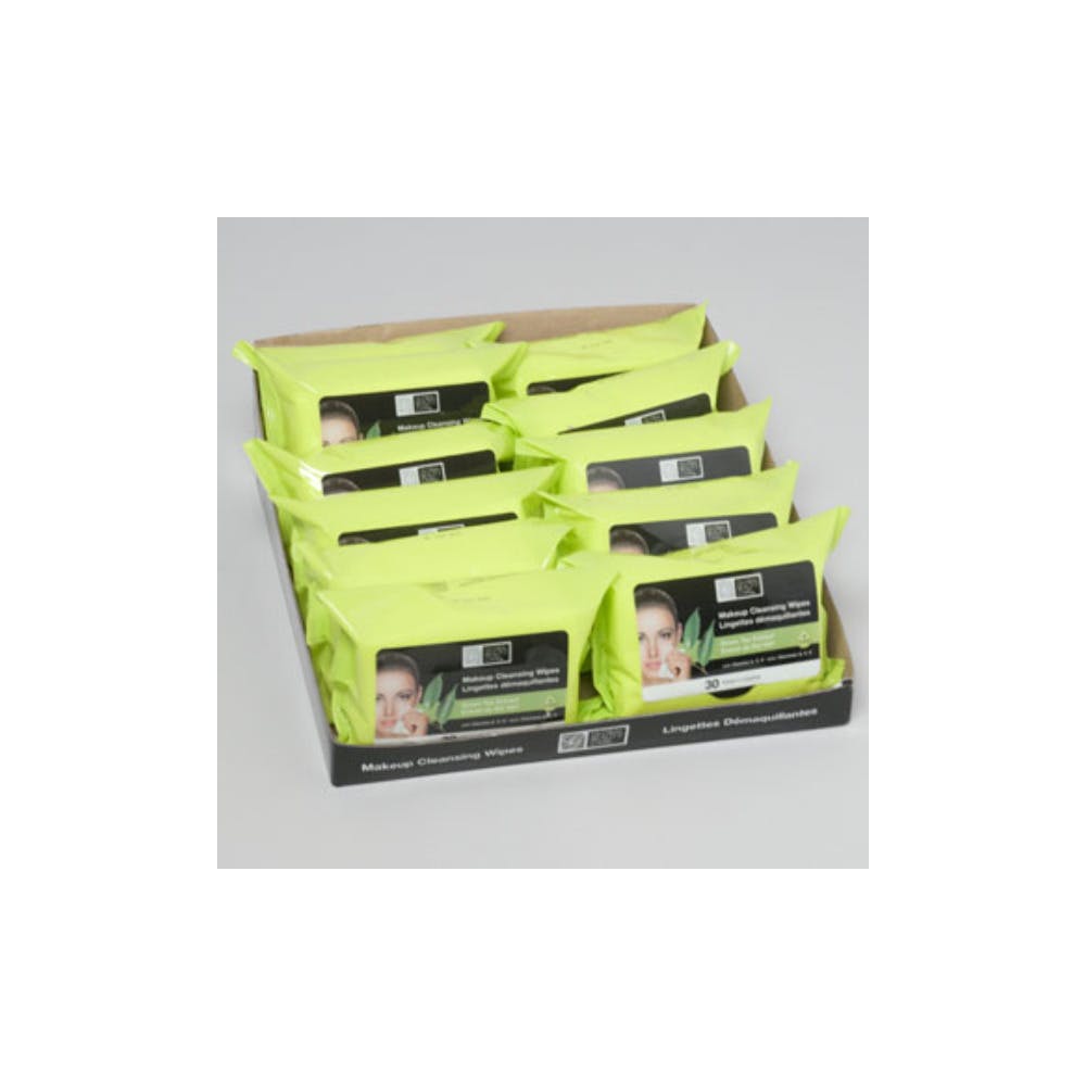 Facial Makeup Cleansing Wipes - Green Tea Extract 30 Count 1