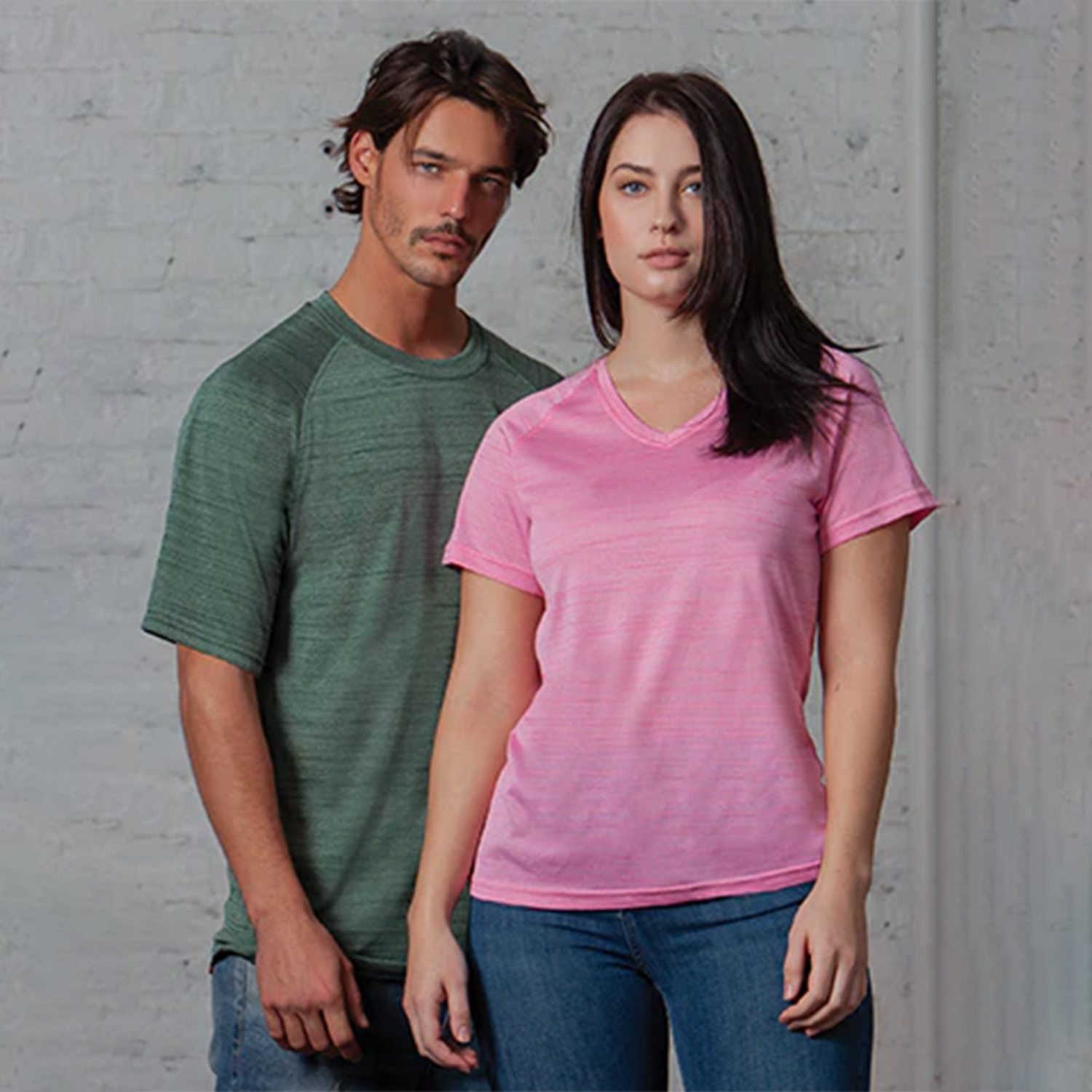 Defender Heather Men's Crew Performance Neck Tee 3