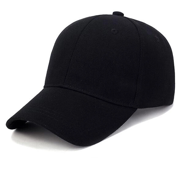 Embroidered Cotton Baseball Cap - Solid Color 9