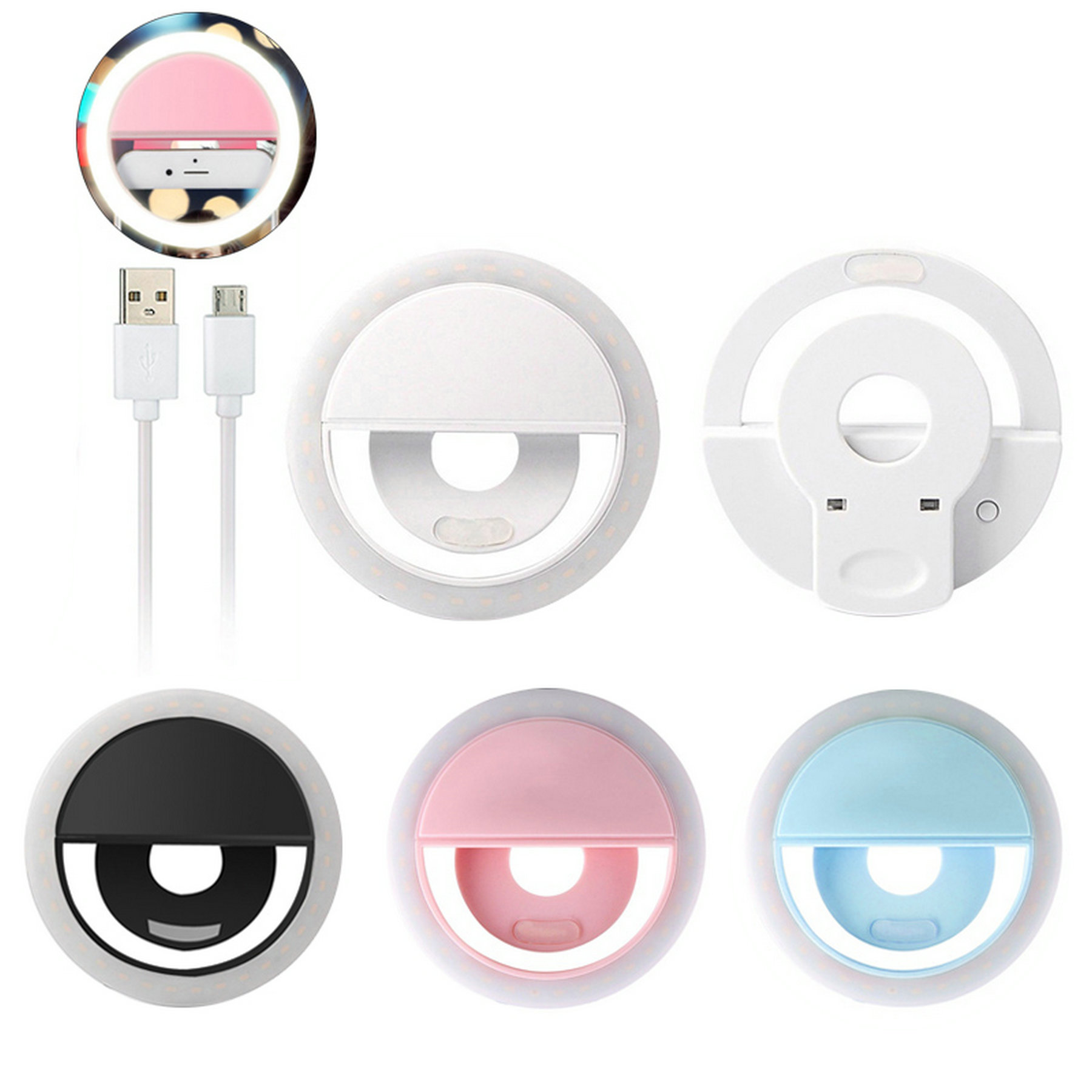 Clip On Selfie LED Ring Light 1