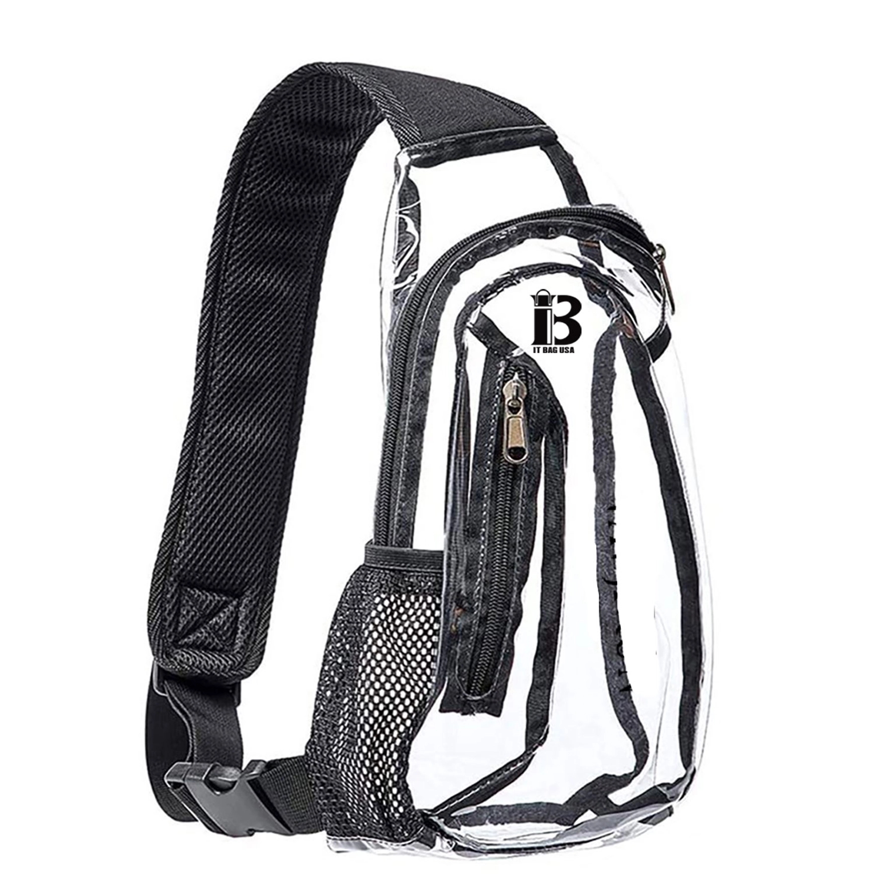 Clear Sling Bag Single shoulder Chest Crossbody pack 4