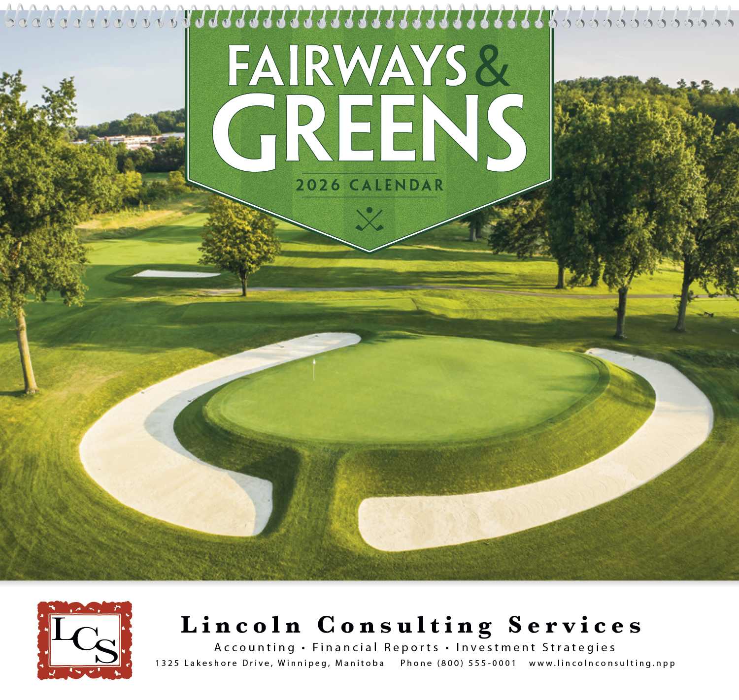 Good Value™ Fairways & Greens - Spiral Calendar 7