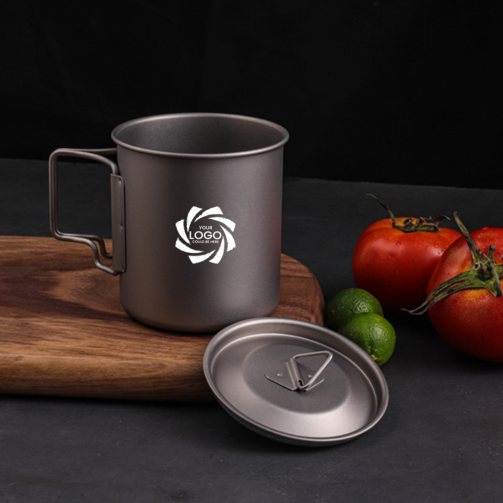 Folding handle titanium cup 4