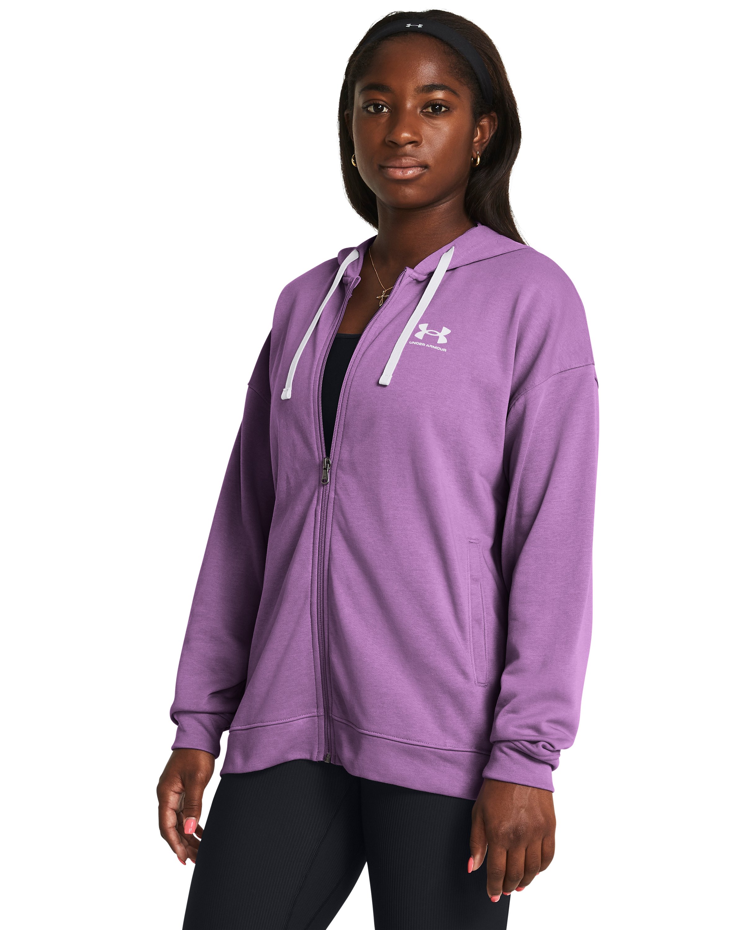 UA Rival Terry Women's Oversized Full-Zip Hoodie 2