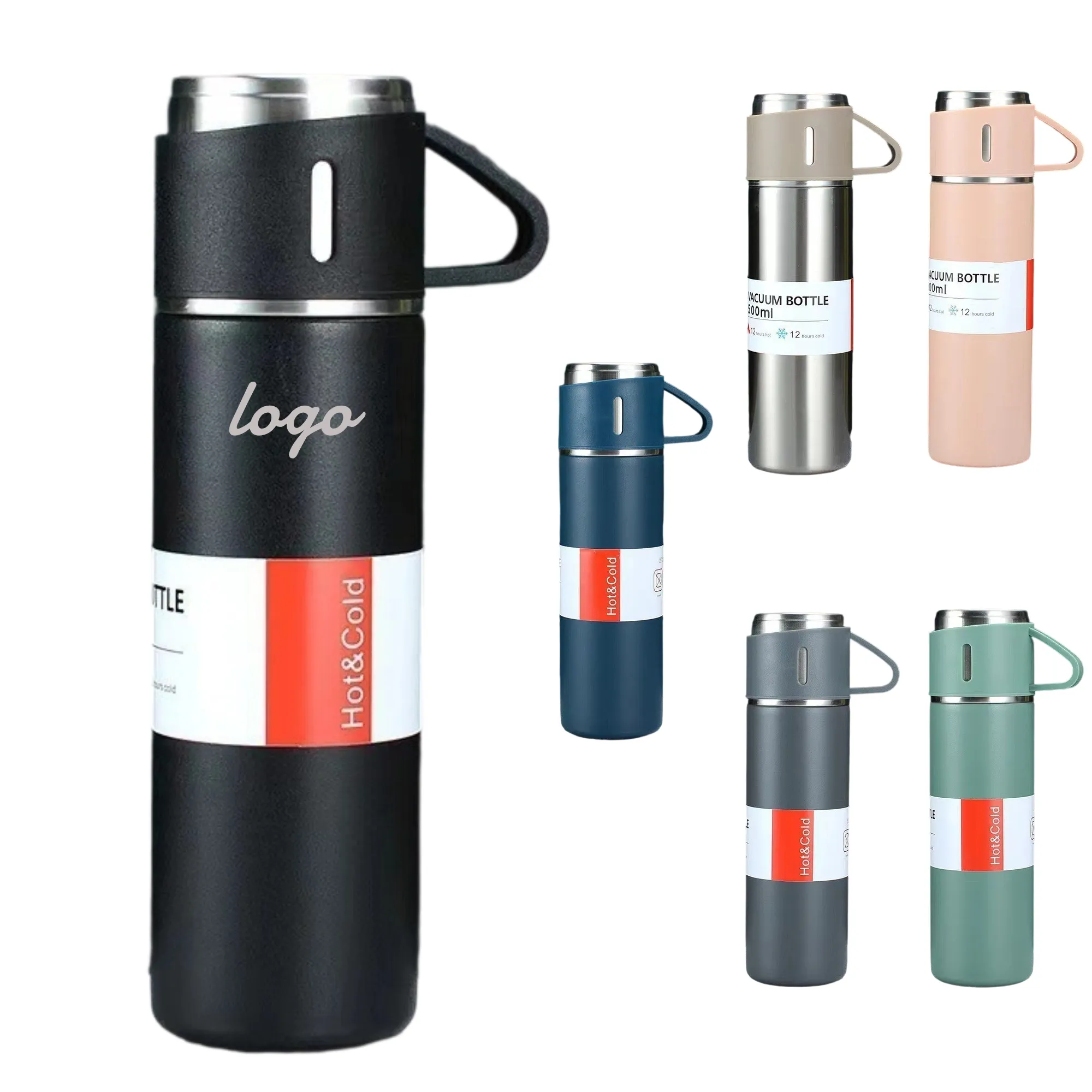 Vacuum Insulated Bottle With Cups SUS304 Ideal for Gifting