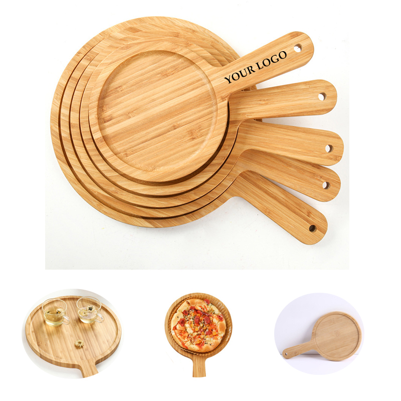 Wooden Pizza Cake Tray With Handle 3