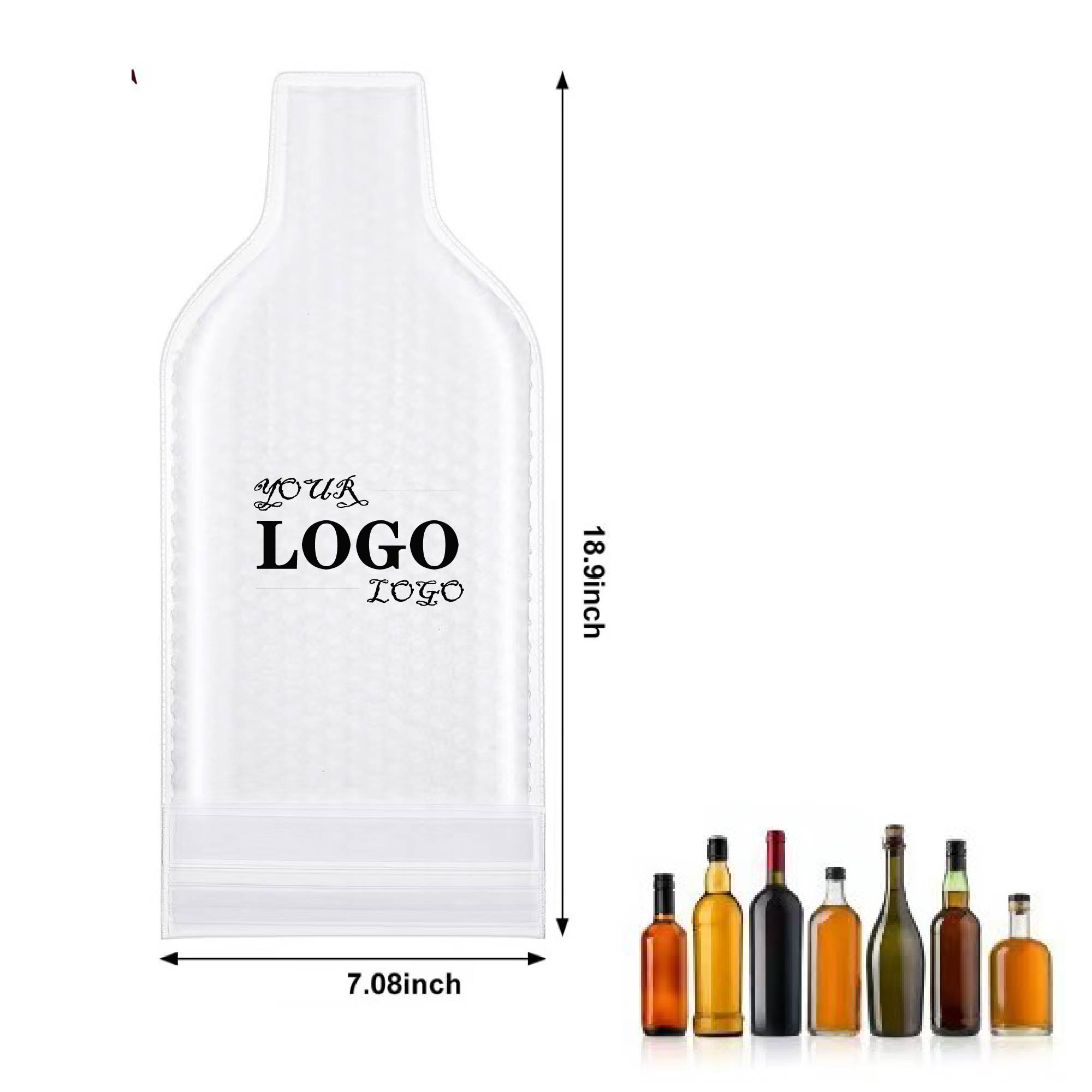 MOQ 10 pcs Leak-Proof Wine Bottle Pouch 2