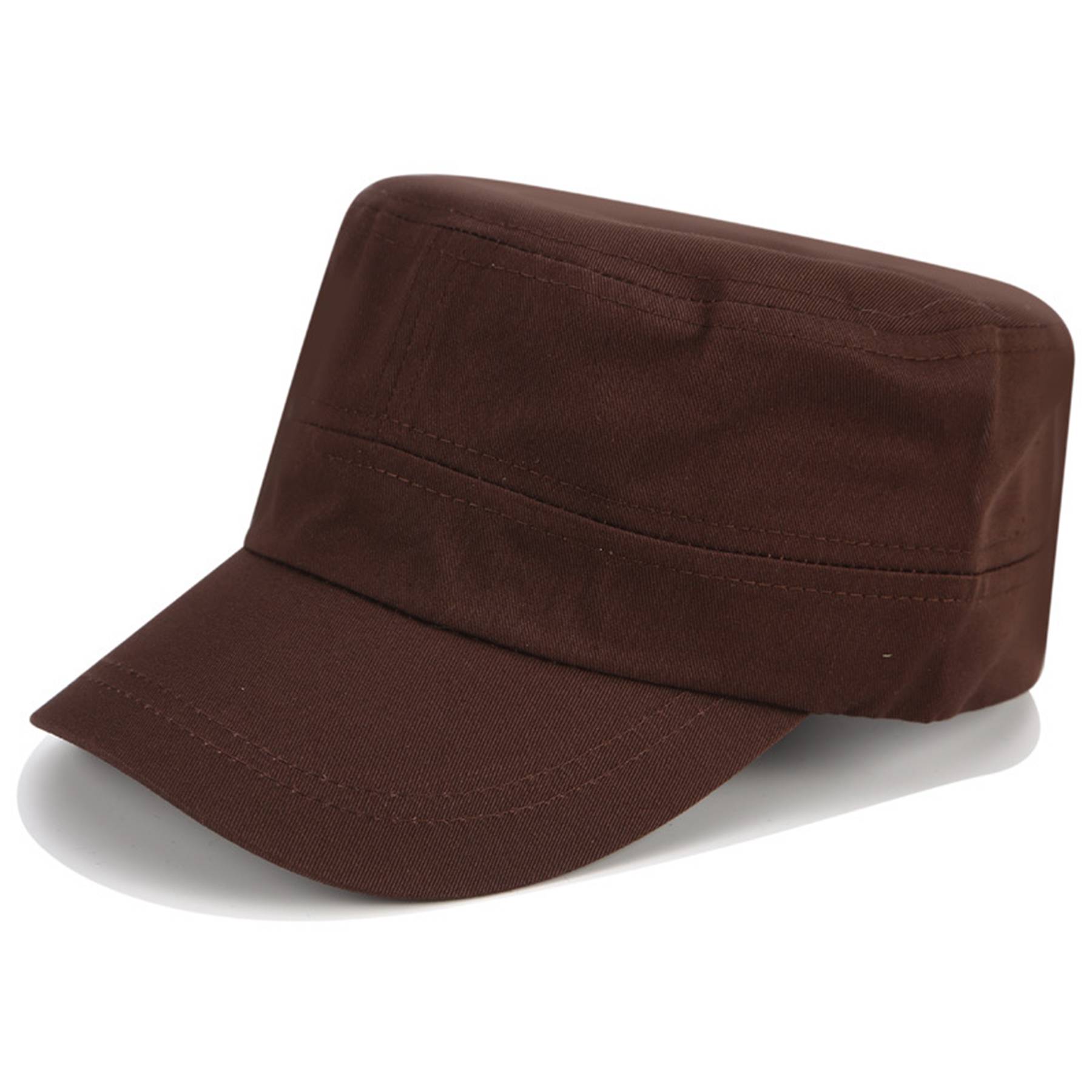 Cotton Summer simple monochrome flat hat for men 3