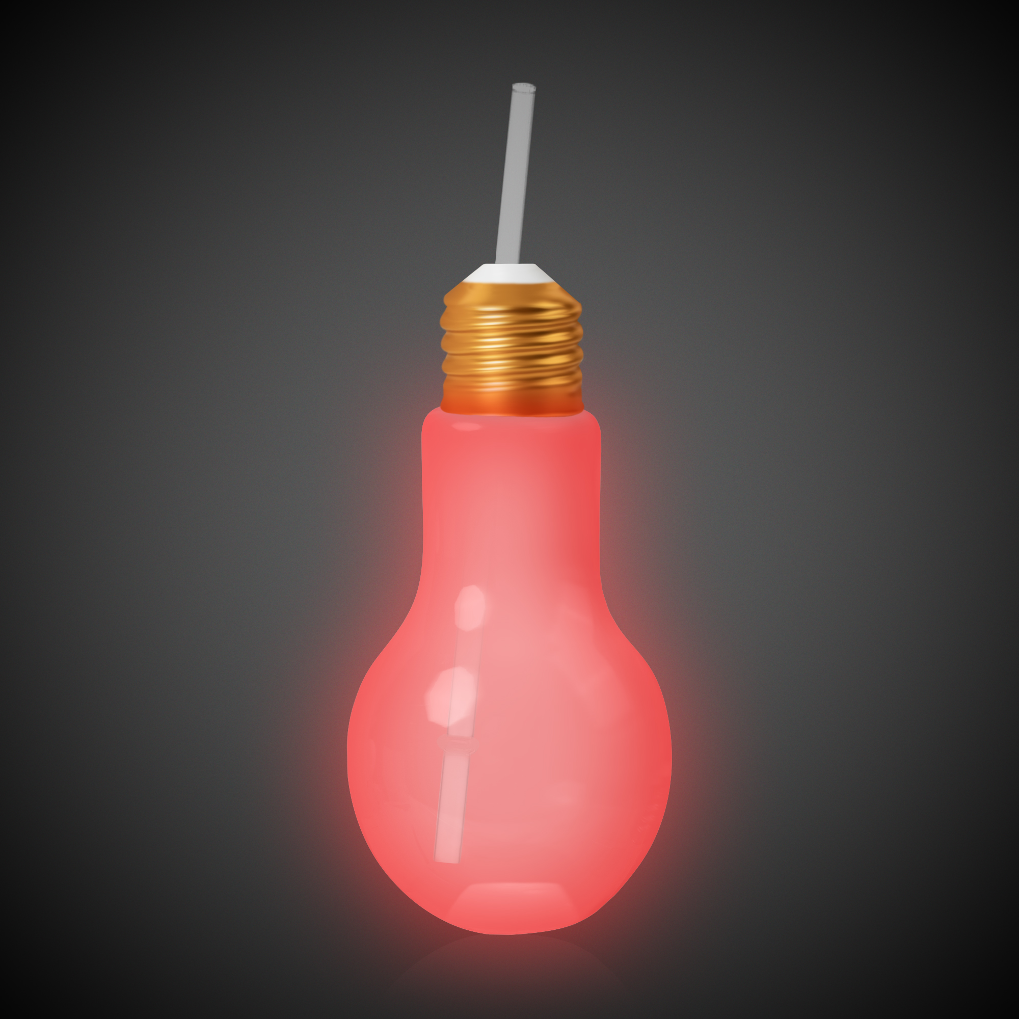 16oz LED Light Bulb Cup with Straw 6