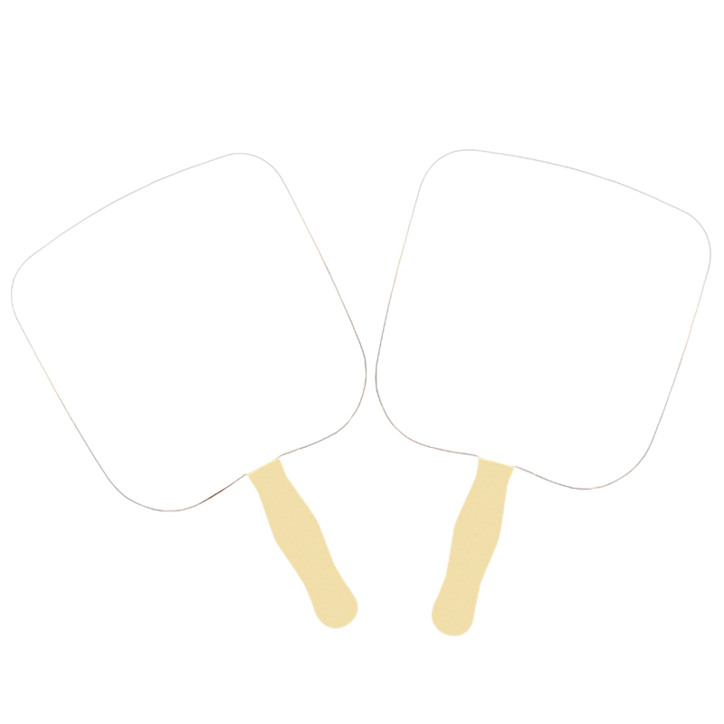 Rounded Square Shape Single Hand Fan 2