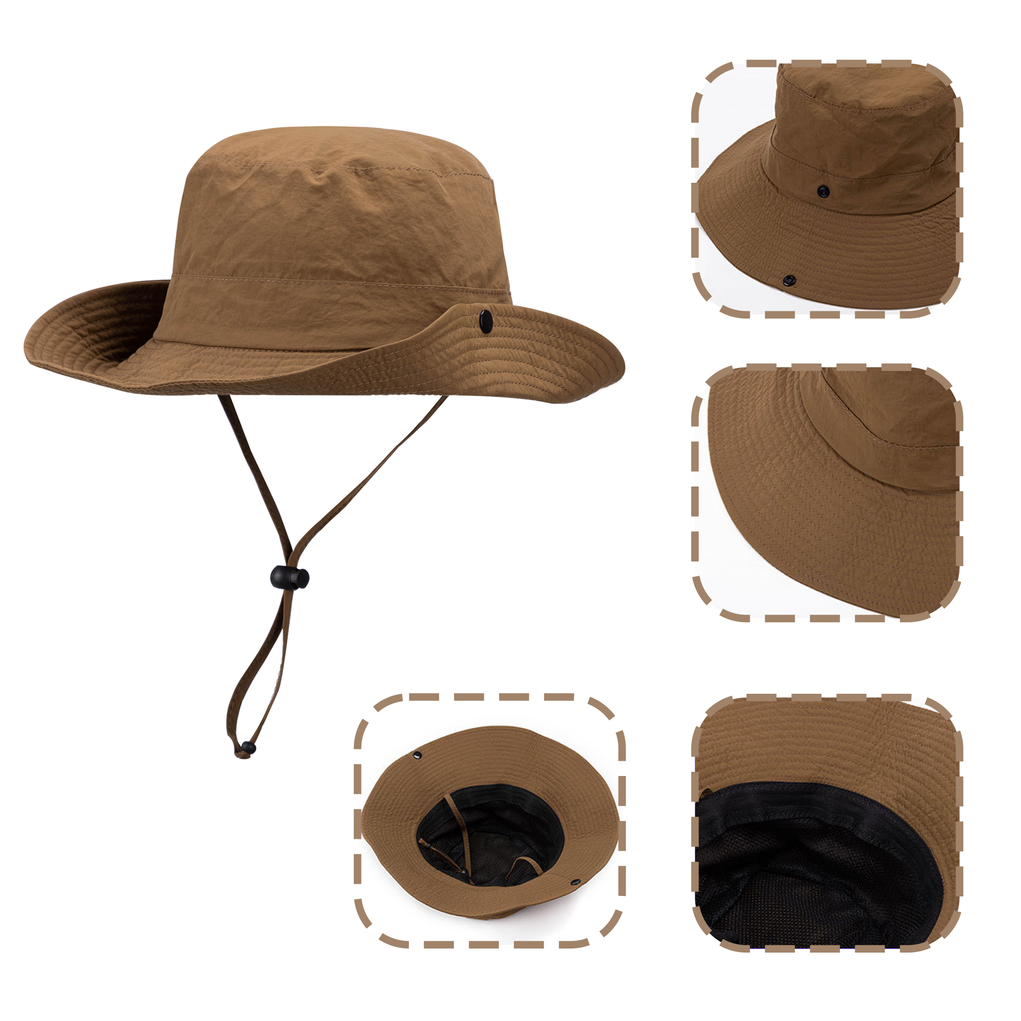 Outdoor Quick-Drying Fisherman's Hat Custom Logo 4