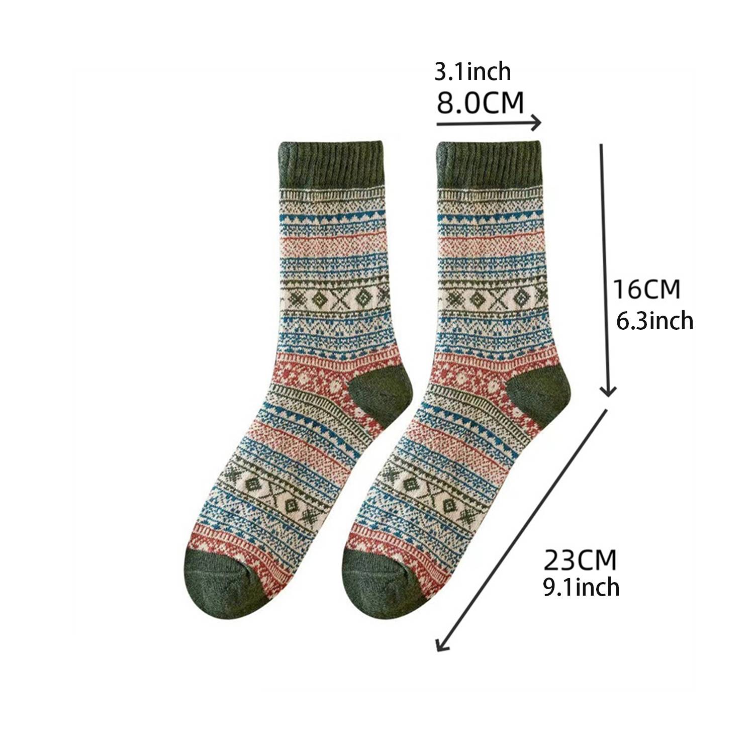 Winter Womens Vintage Wool Socks 8