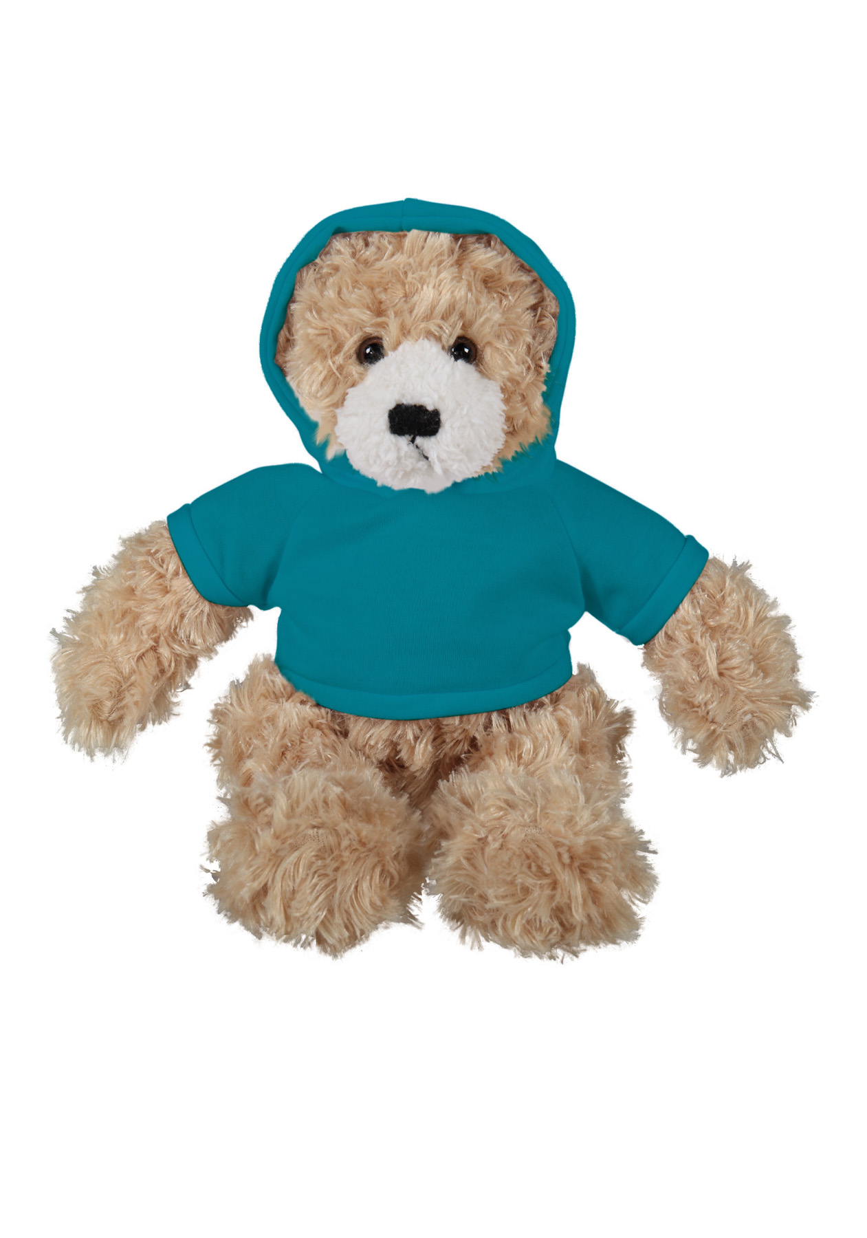 soft plush Beige Brandon Bear  with hoodie 16
