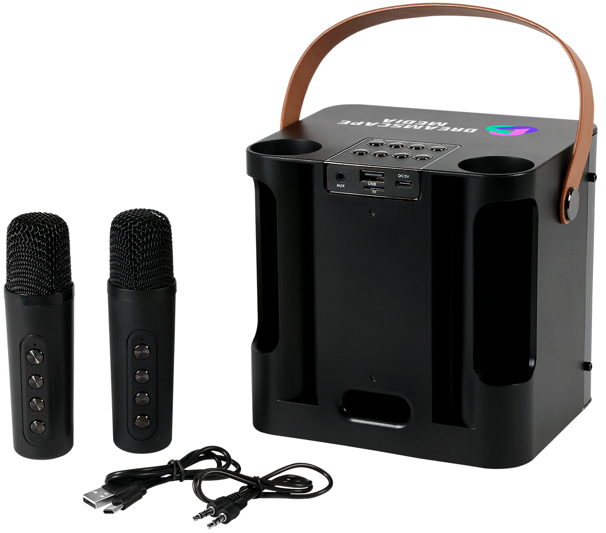 15W Karaoke Wireless Speaker with 2 Mics 52